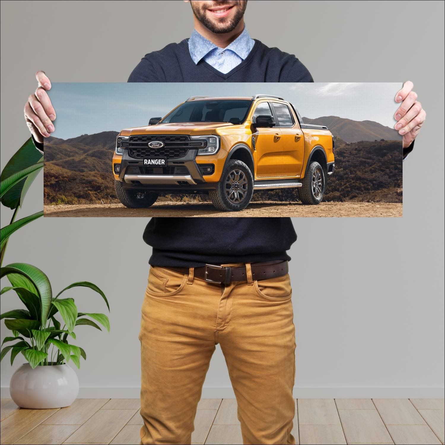 Cuadro grande 30x80cm 2022 ford ranger wildtrak do 409 Ford