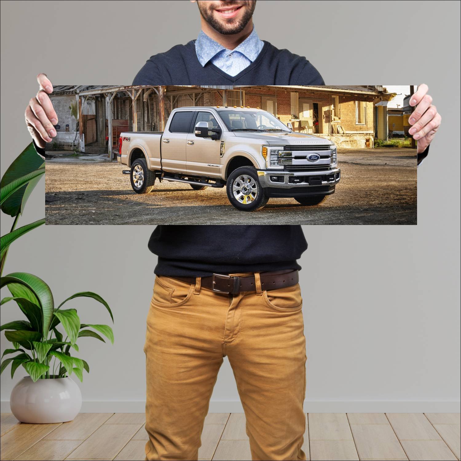 Cuadro grande 30x80cm 2017 ford f 350 super duty king Ford