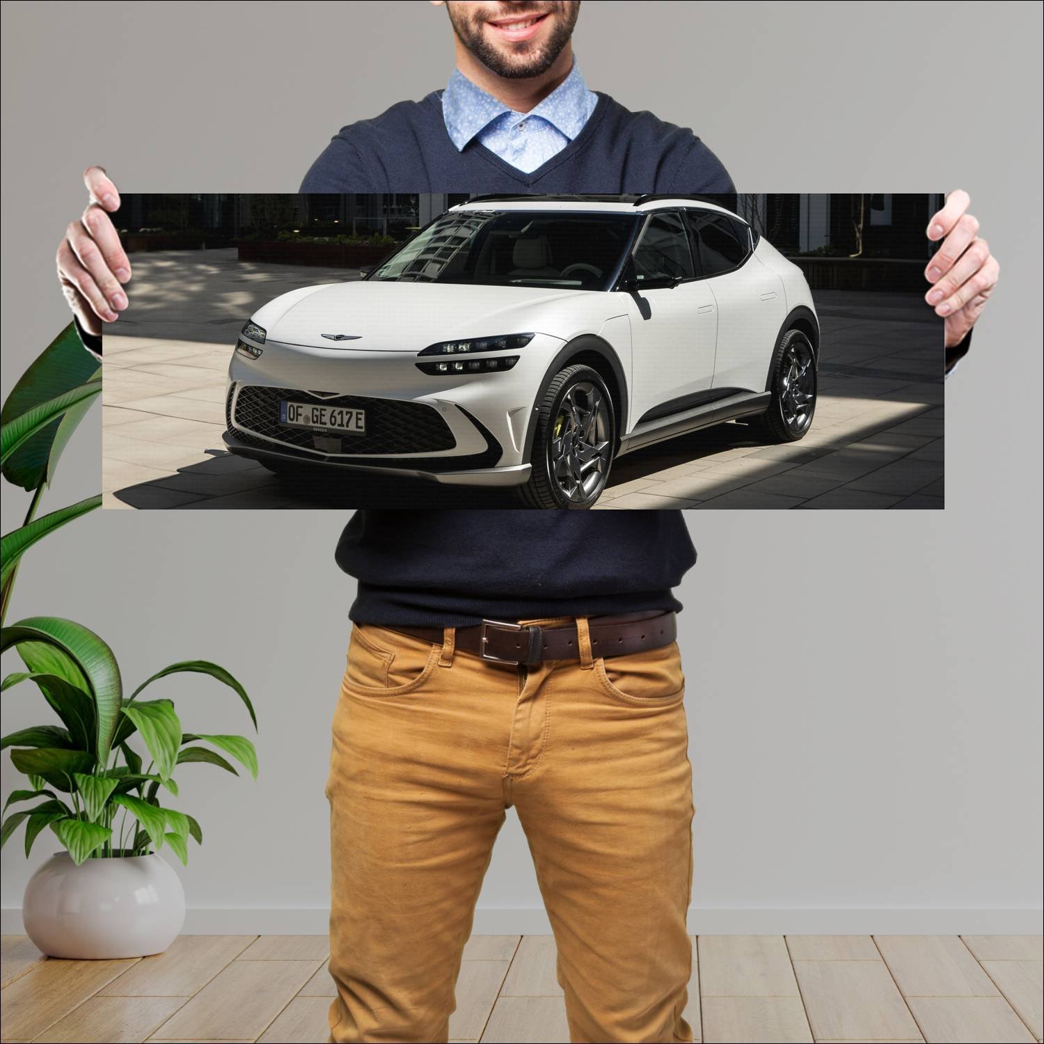 Cuadro grande 30x80cm 2022 genesis gv60 auto 42 Genesis