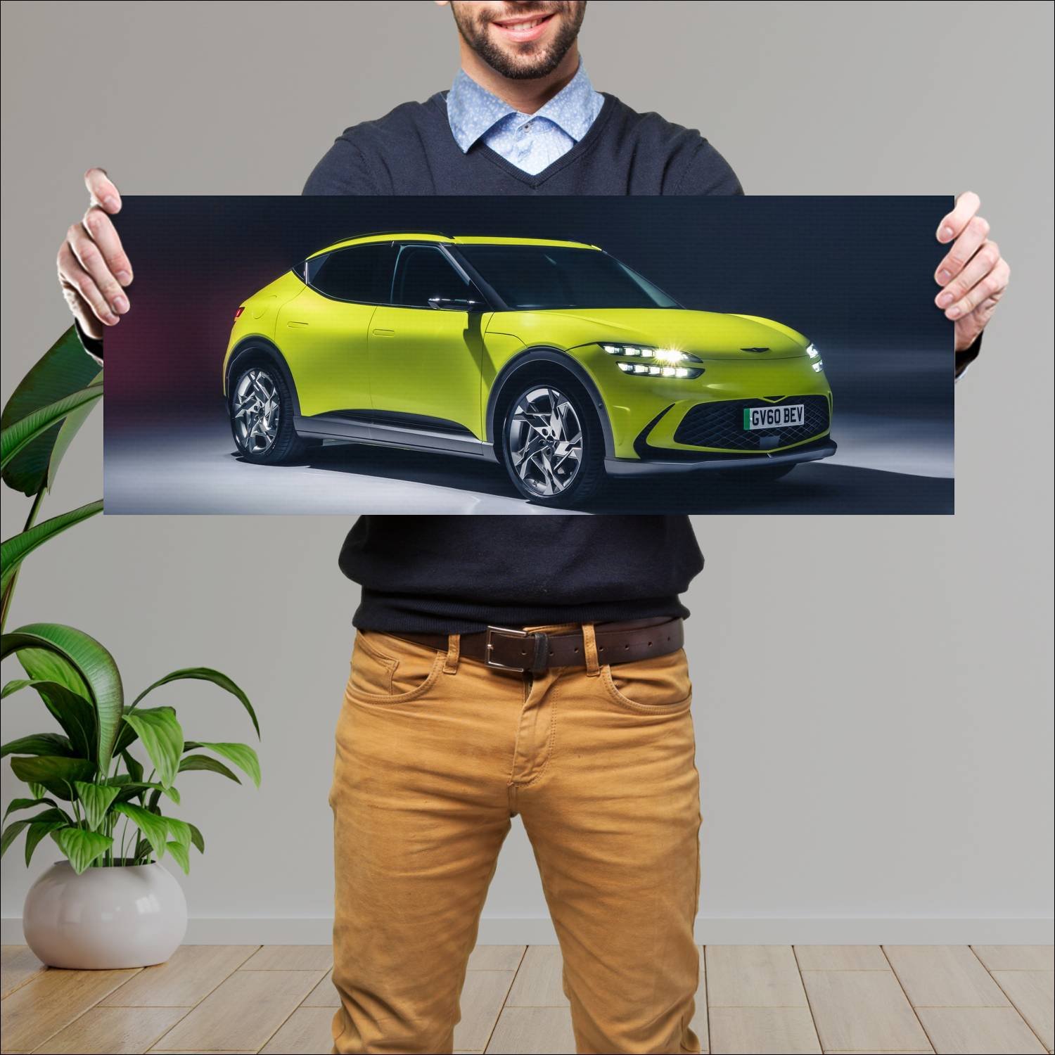 Cuadro grande 30x80cm 2022 genesis gv60 uk auto 43 Genesis