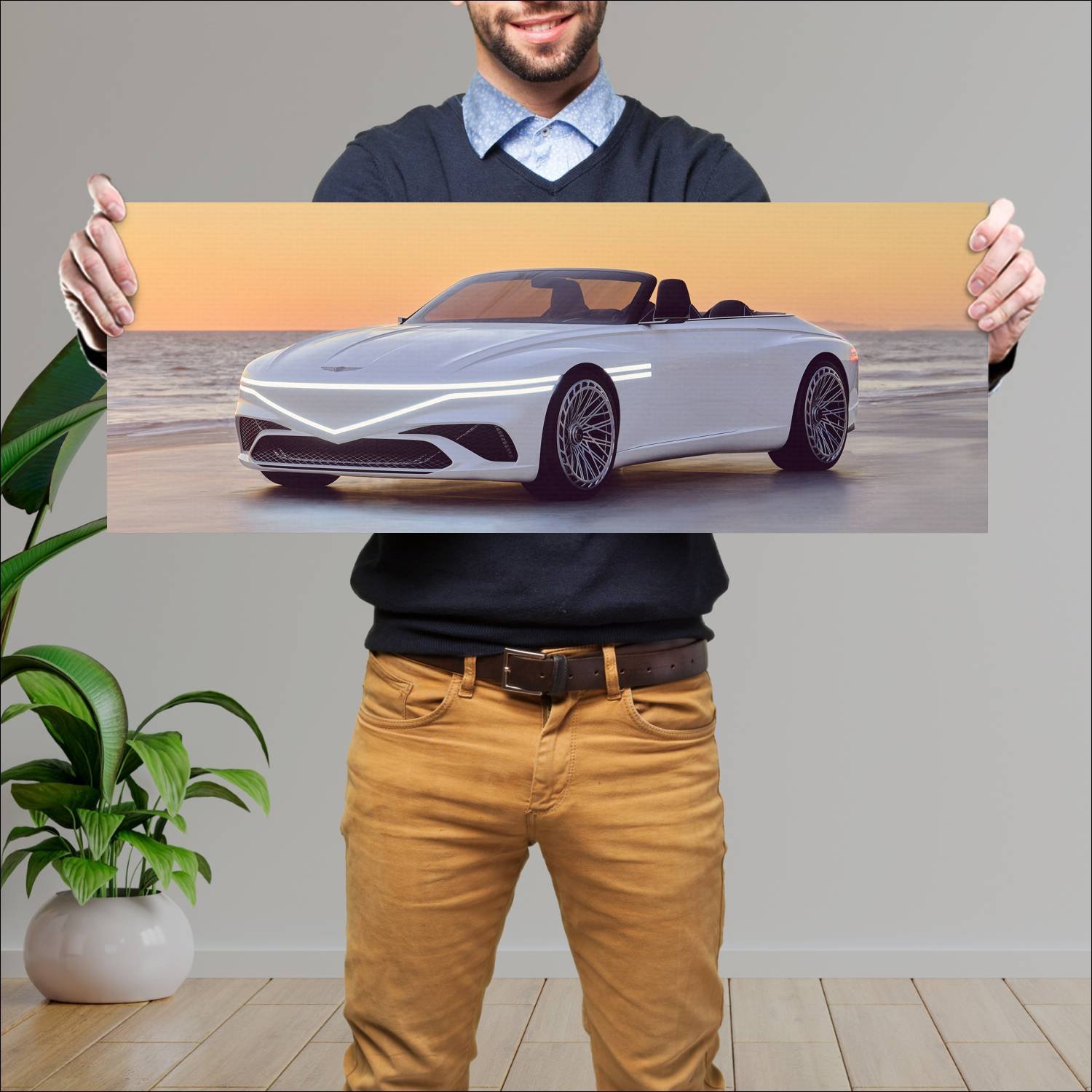 Cuadro grande 30x80cm 2022 genesis x convertible c 45 Genesis