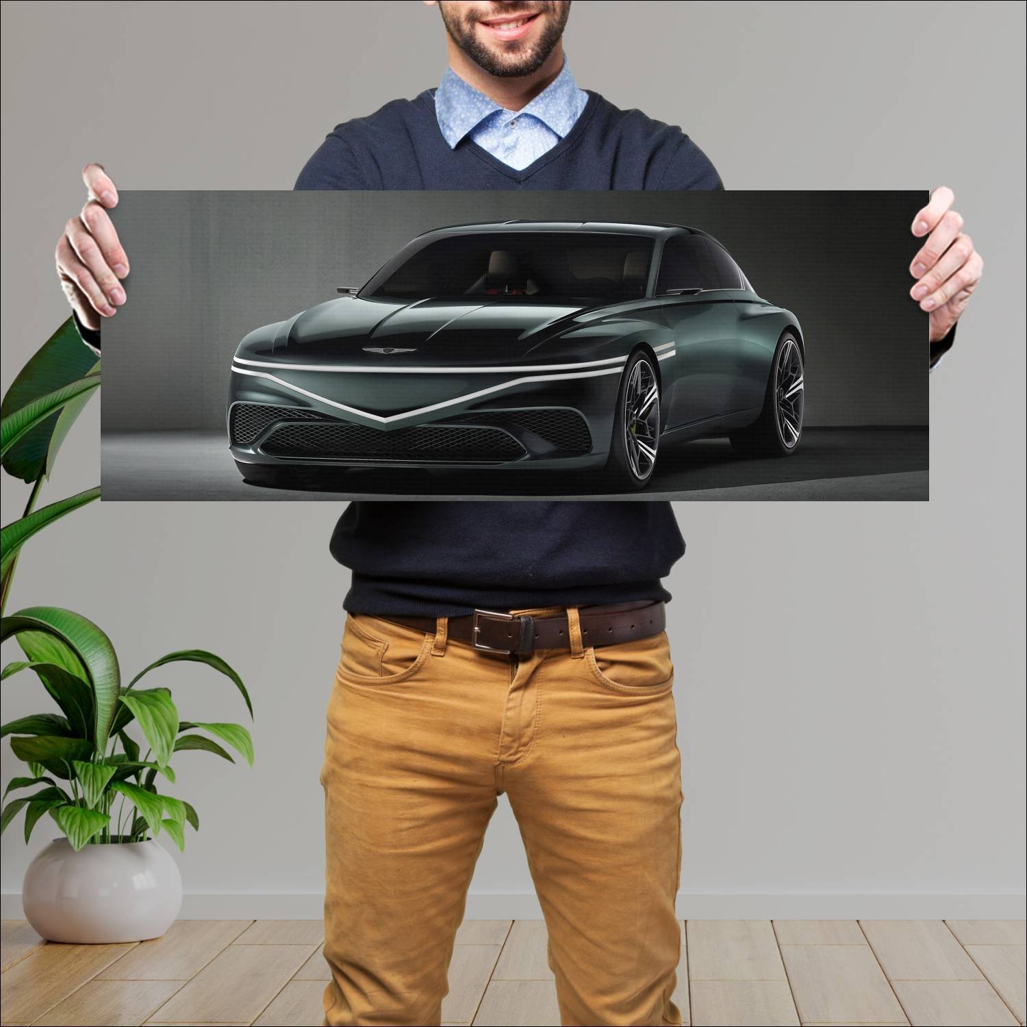 Cuadro grande 30x80cm 2022 genesis x speedium coup 46 Genesis