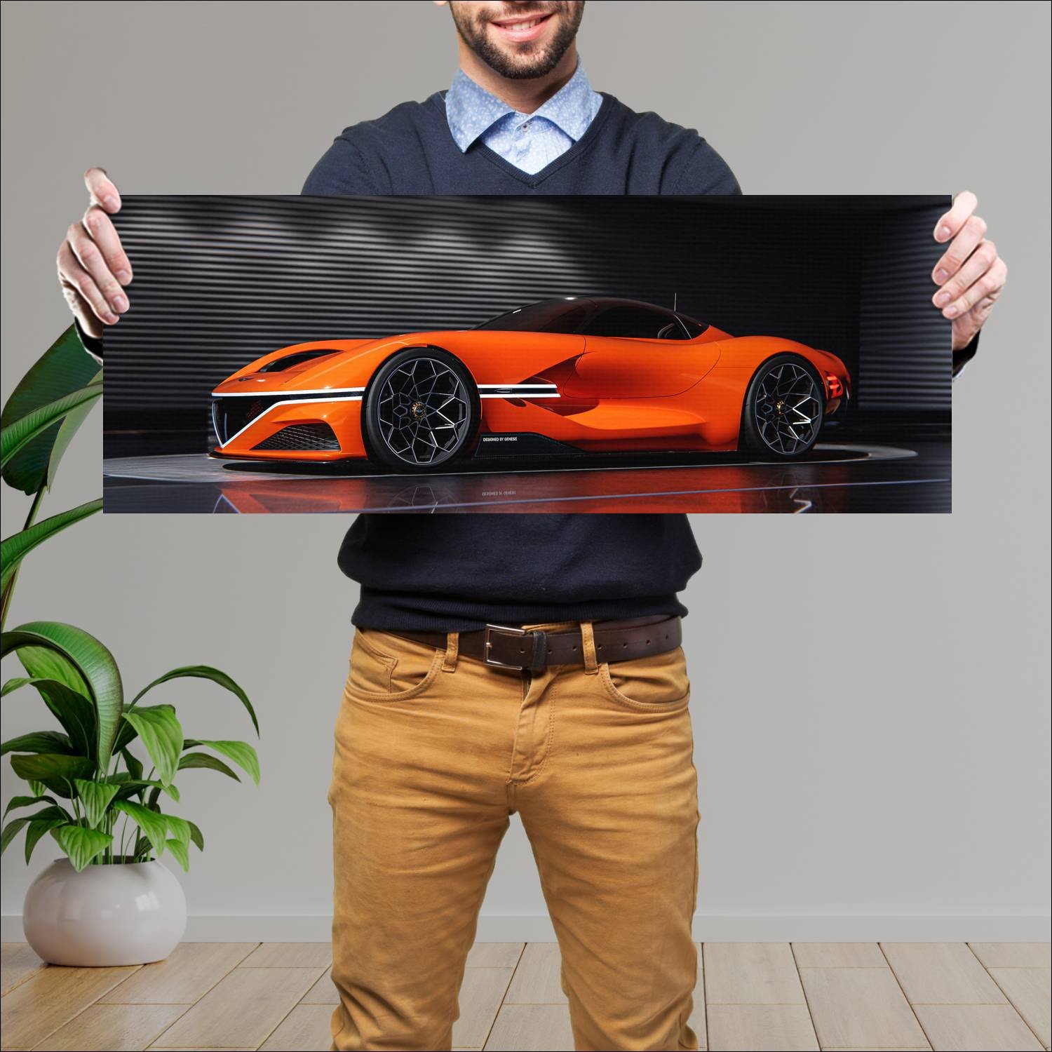 Cuadro grande 30x80cm 2023 genesis x gran berlinet 54 Genesis