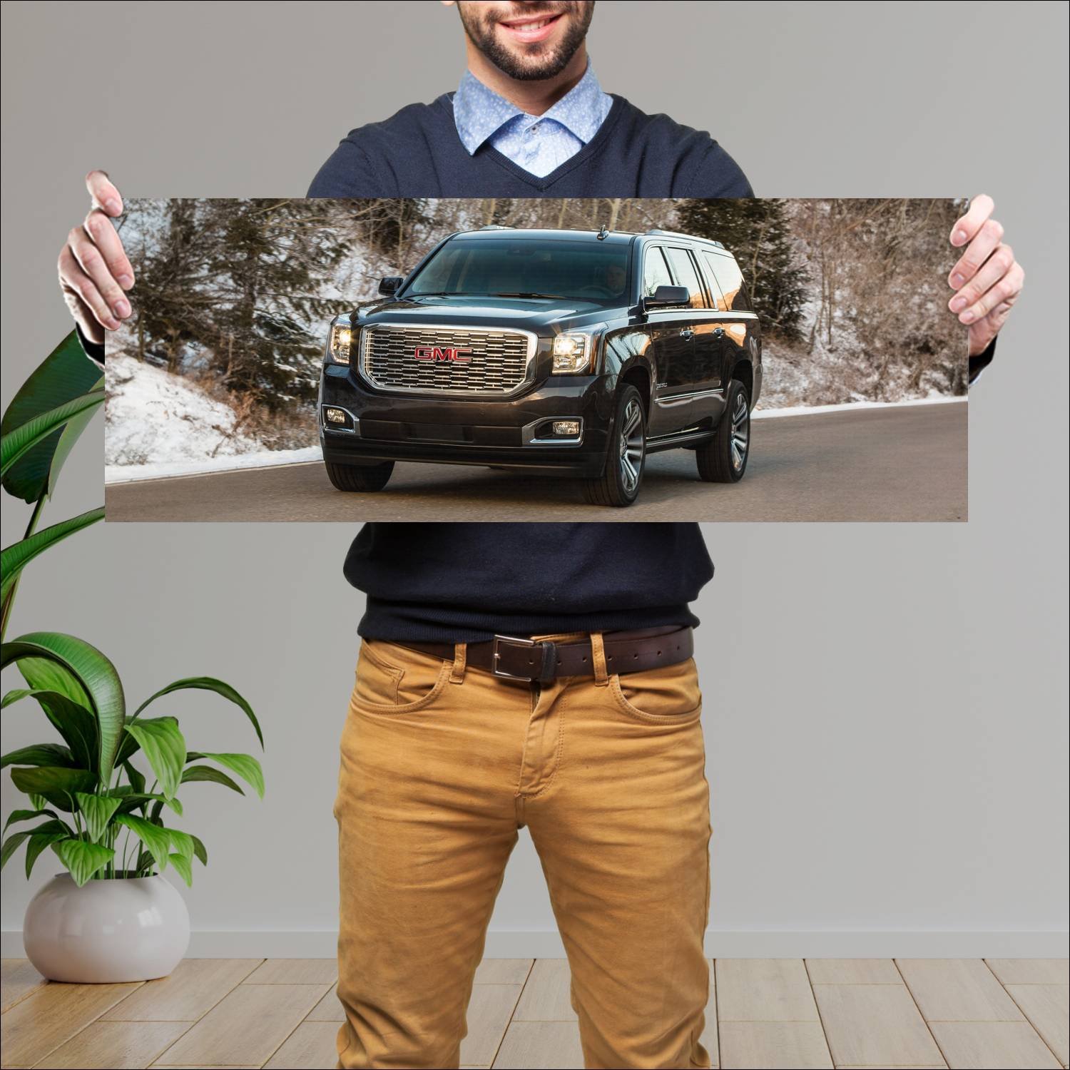 Cuadro grande 30x80cm 2018 gmc yukon xl denali 754 41 GMC