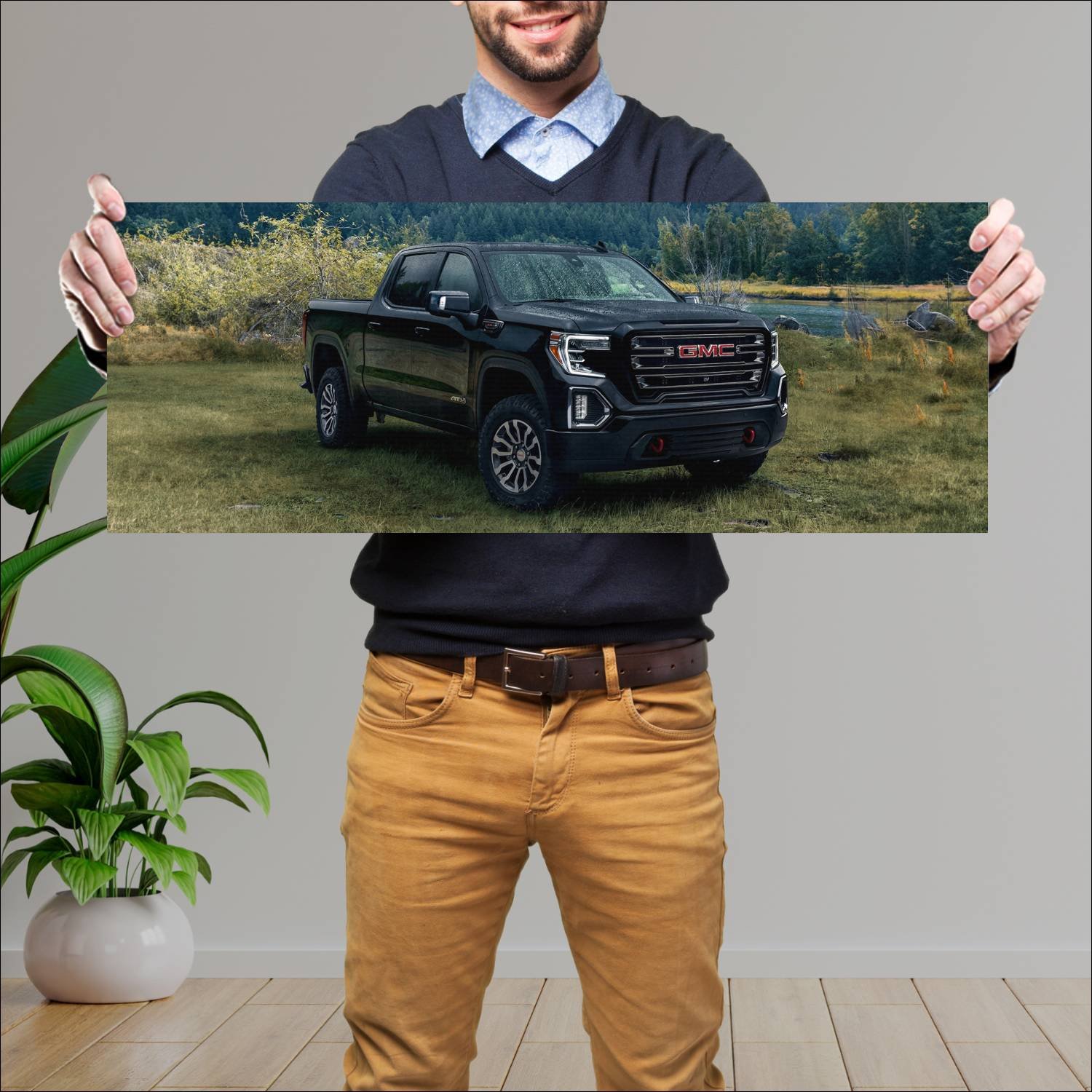 Cuadro grande 30x80cm 2019 gmc sierra at4 crew cab 43 GMC