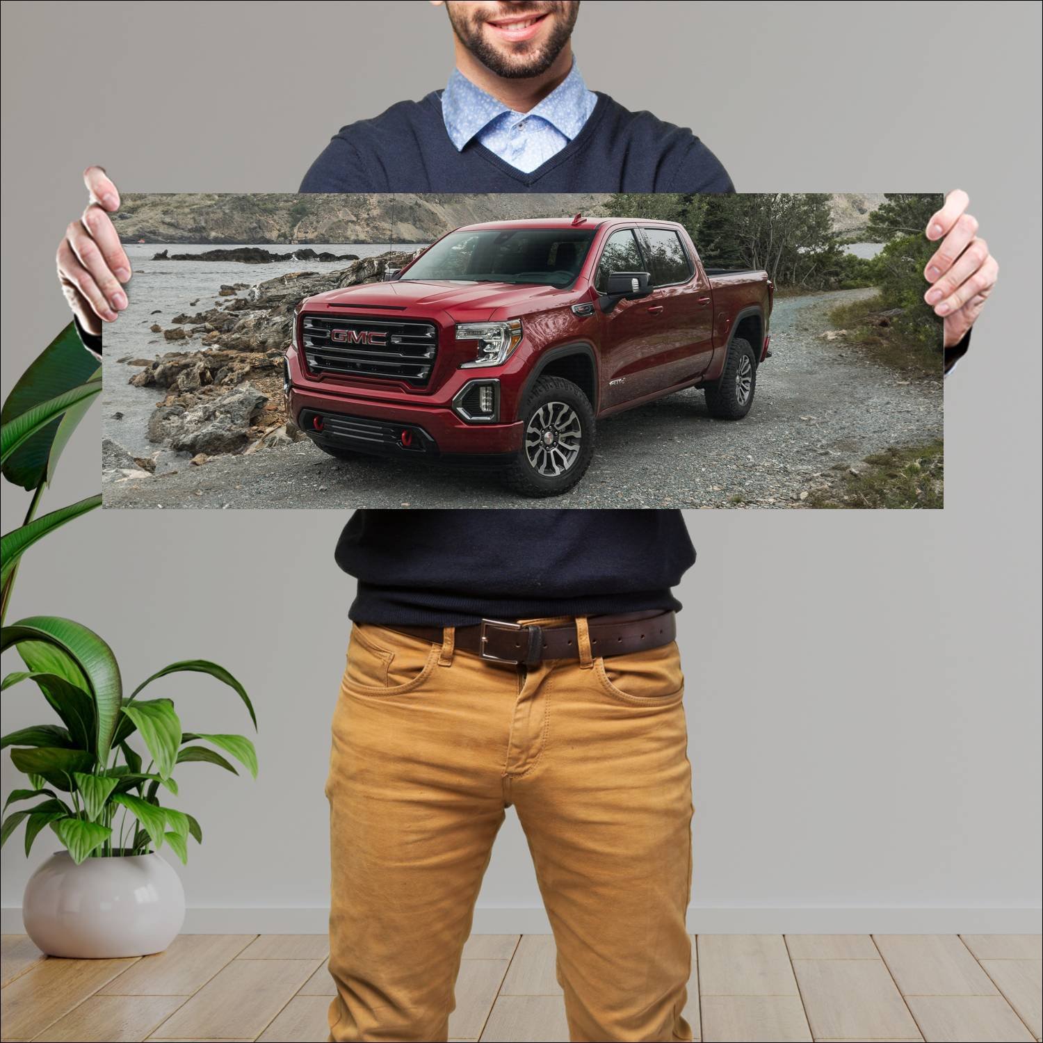 Cuadro grande 30x80cm 2019 gmc sierra at4 crew cab 44 GMC