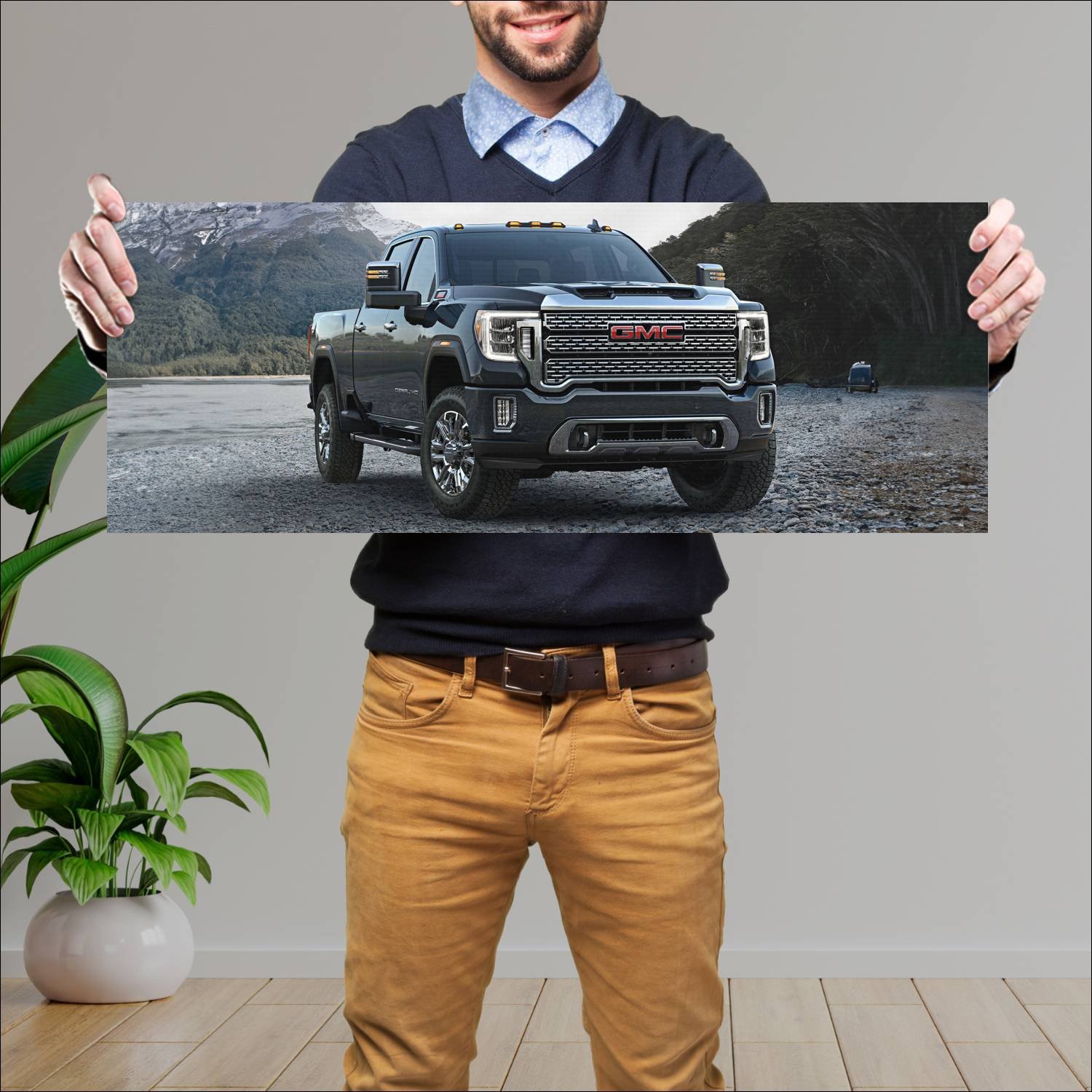 Cuadro grande 30x80cm 2020 gmc sierra 2500 hd dena 49 GMC