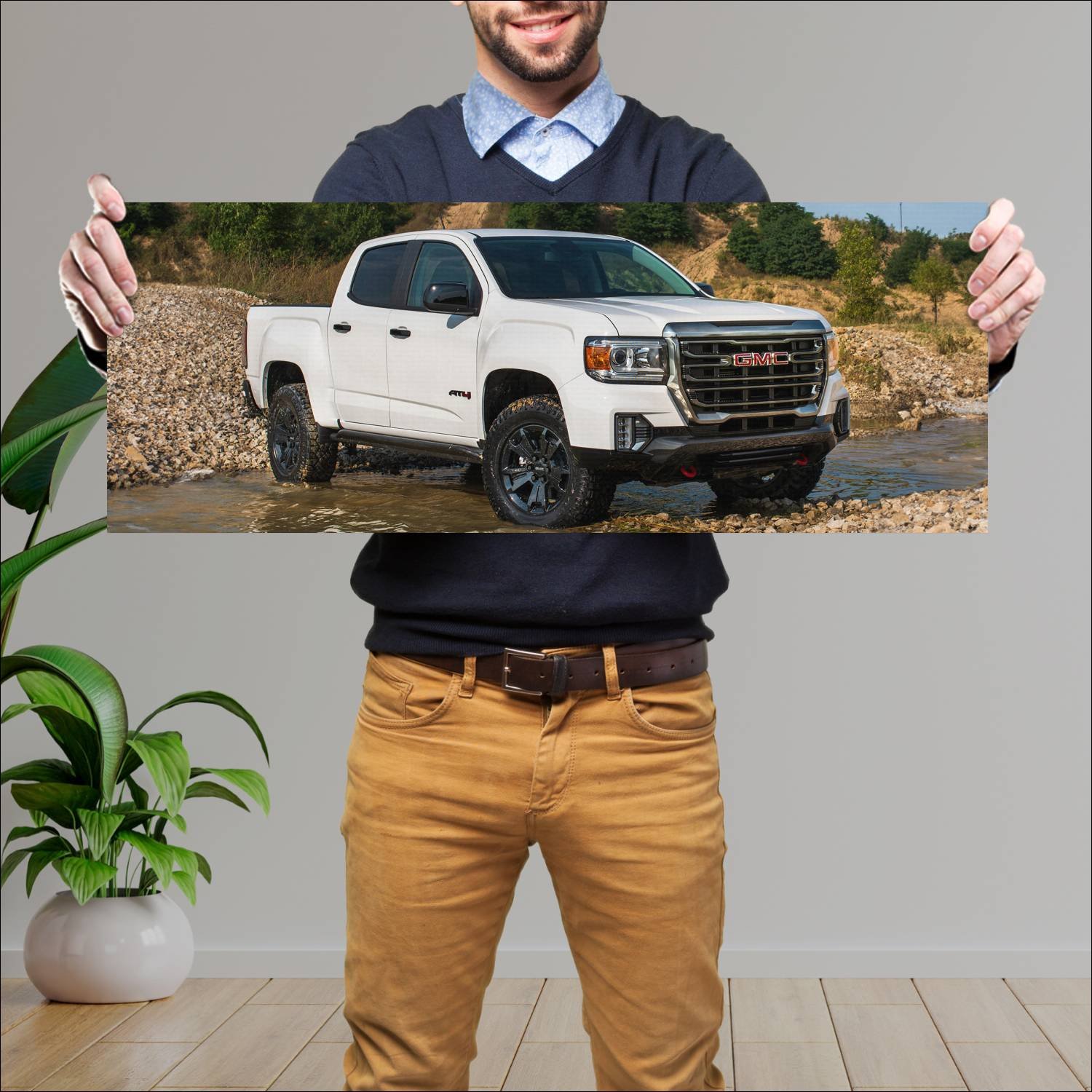 Cuadro grande 30x80cm 2021 gmc canyon at4 crew cab 51 GMC
