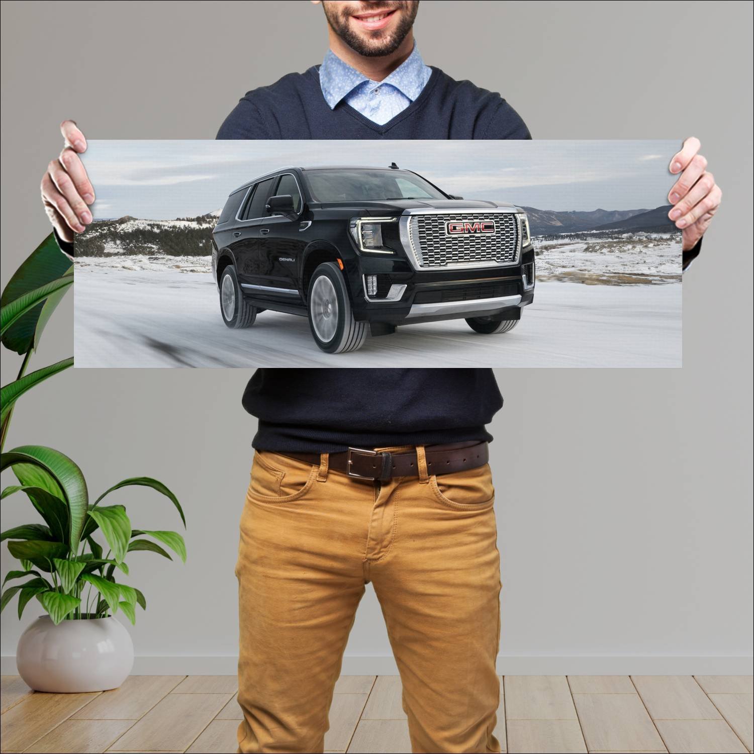Cuadro grande 30x80cm 2021 gmc yukon denali auto 54 GMC