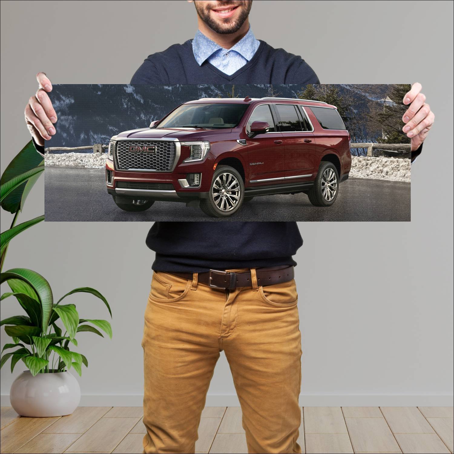 Cuadro grande 30x80cm 2021 gmc yukon denali xl 974 56 GMC