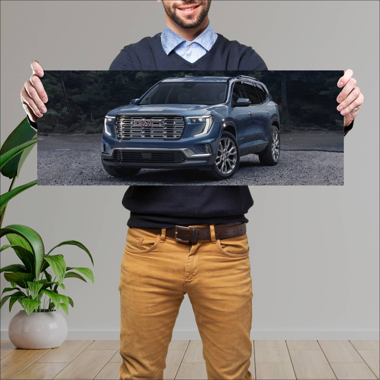 Cuadro grande 30x80cm 2024 gmc acadia denali auto 69 GMC