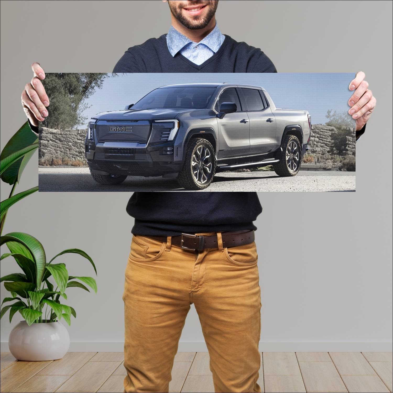 Cuadro grande 30x80cm 2024 gmc sierra ev denali ed 73 GMC