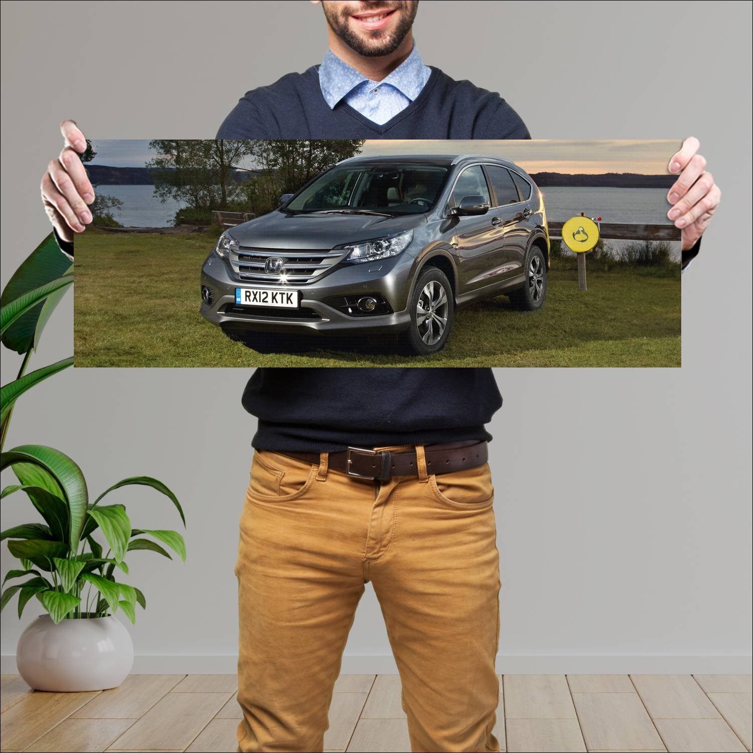 Cuadro grande 30x80cm 2012 honda cr v 6796 41 Honda