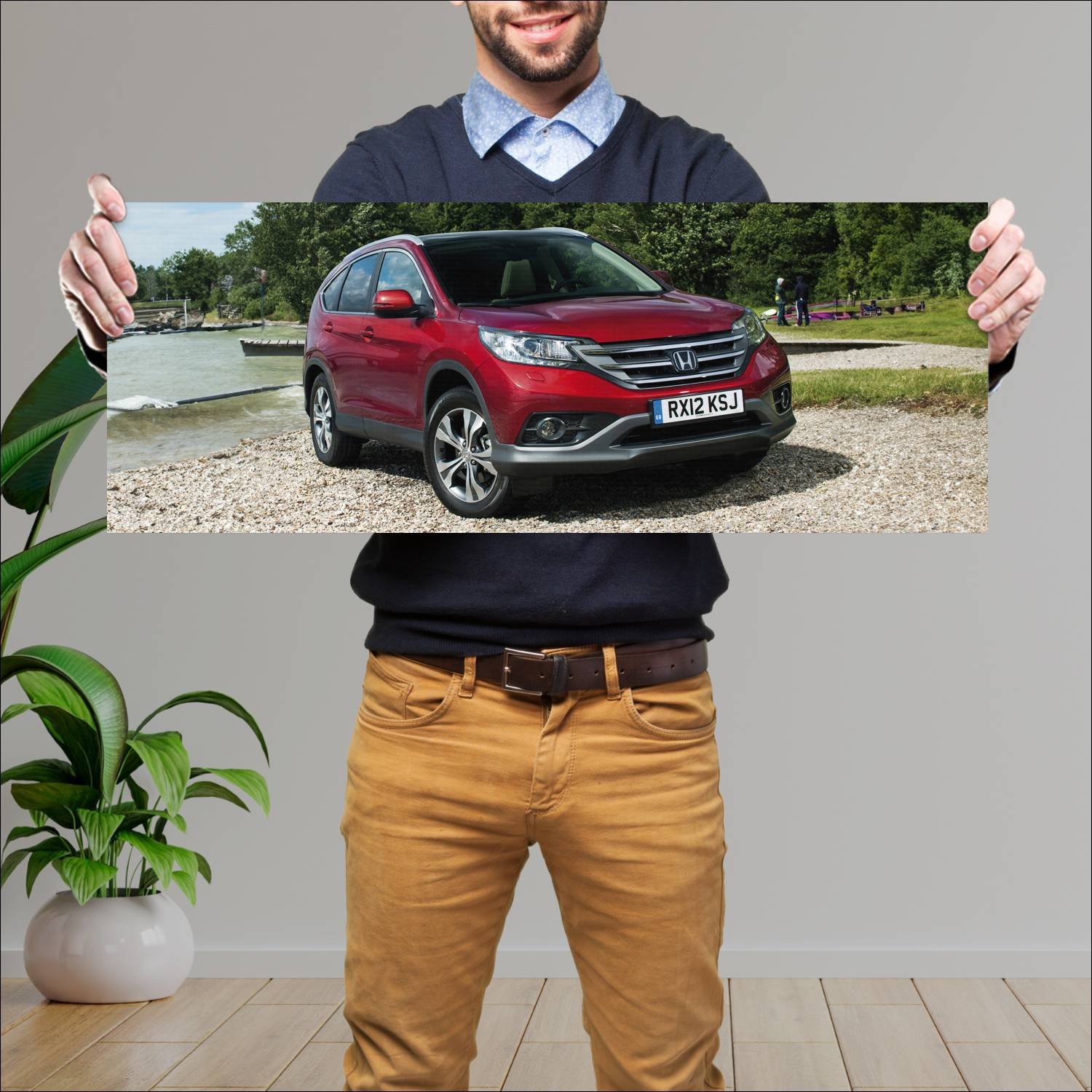 Cuadro grande 30x80cm 2012 honda cr v 6802 42 Honda