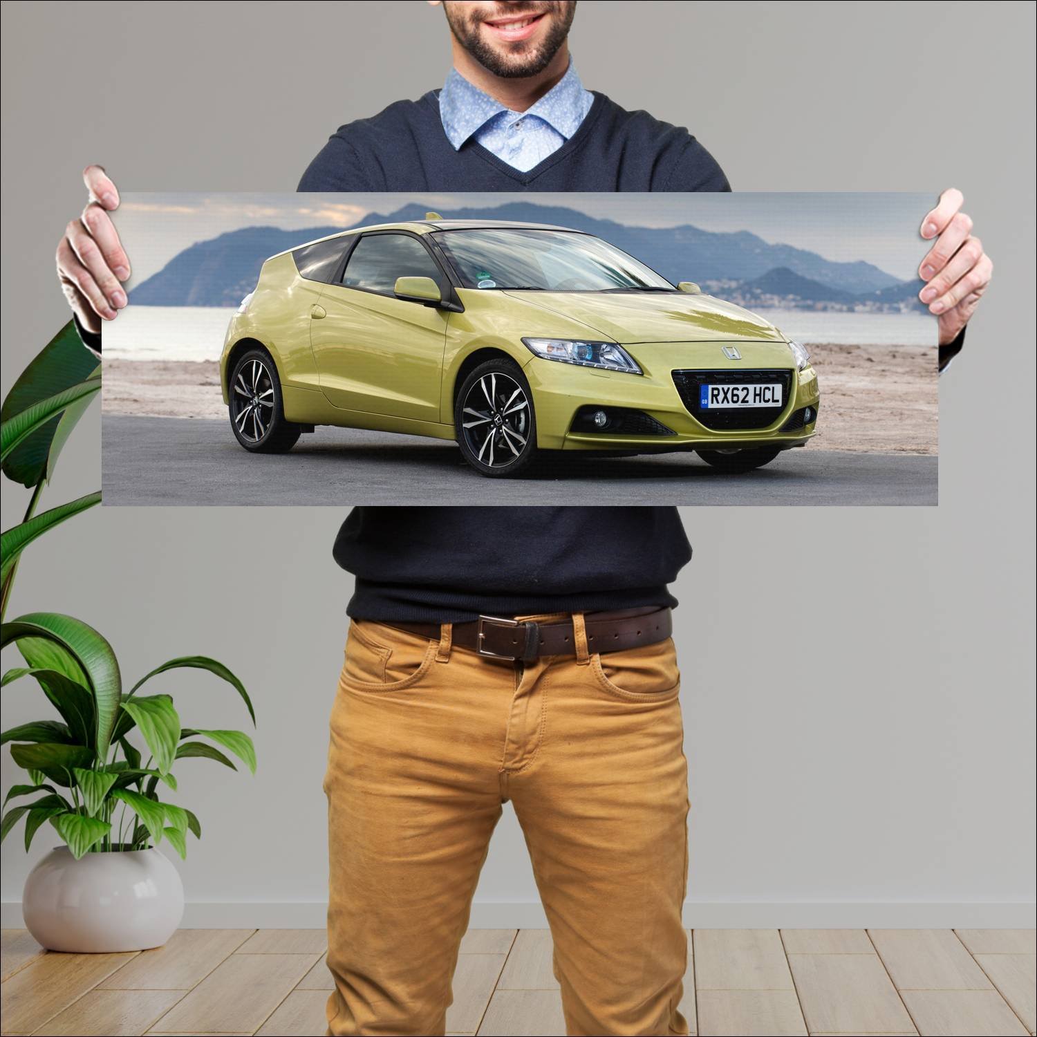 Cuadro grande 30x80cm 2012 honda cr z 5877 43 Honda