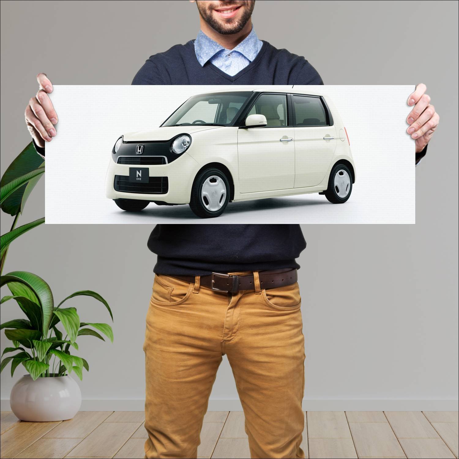 Cuadro grande 30x80cm 2012 honda n one 5786 46 Honda