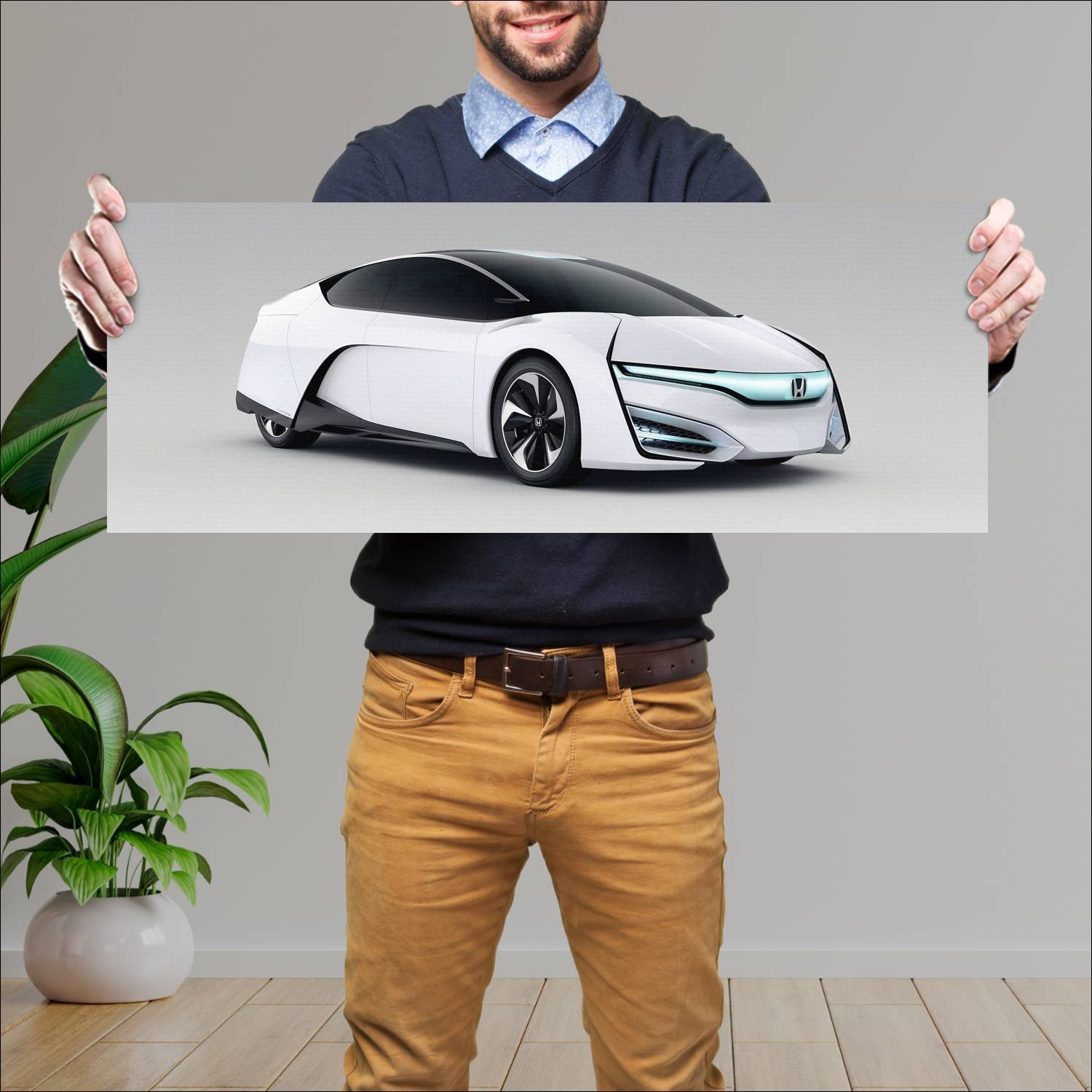 Cuadro grande 30x80cm 2013 honda fcev concept 1239 51 Honda