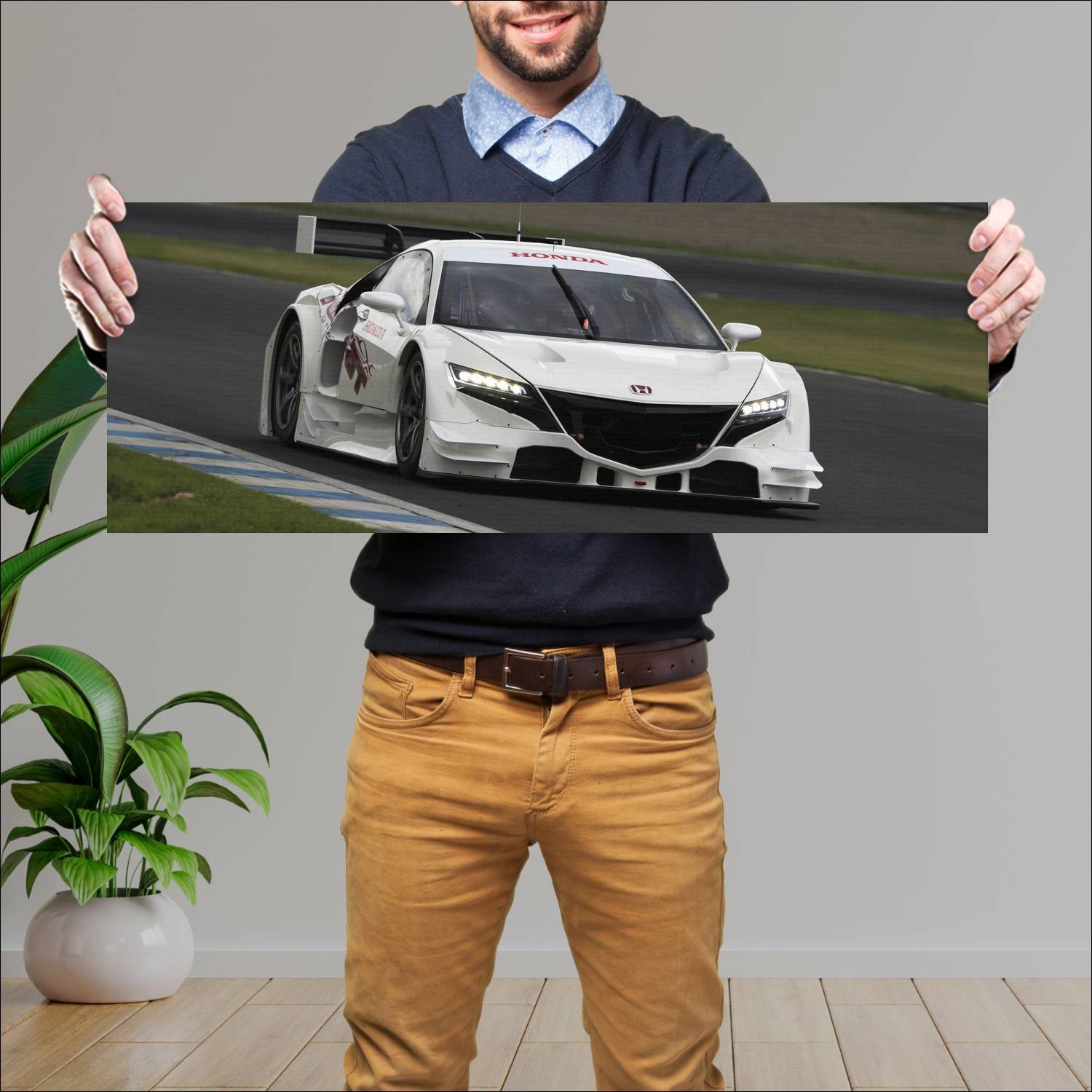 Cuadro grande 30x80cm 2013 honda nsx concept gt 20 52 Honda