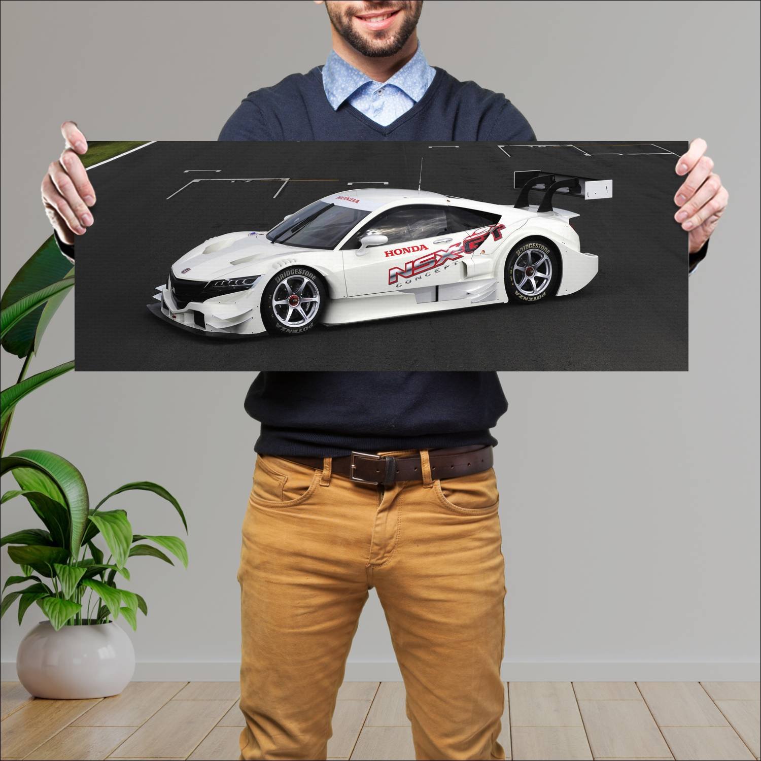 Cuadro grande 30x80cm 2013 honda nsx concept gt 20 53 Honda