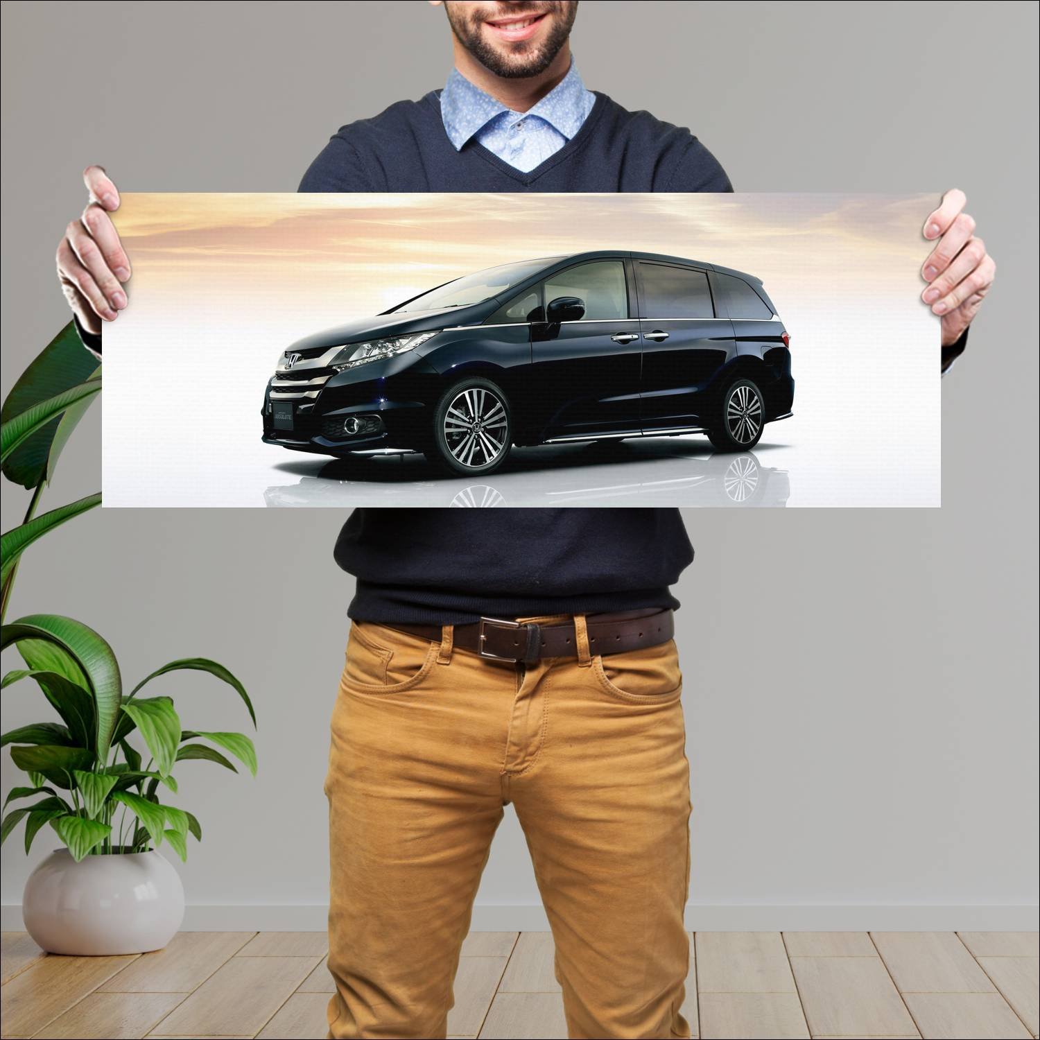 Cuadro grande 30x80cm 2013 honda odyssey absolute 54 Honda