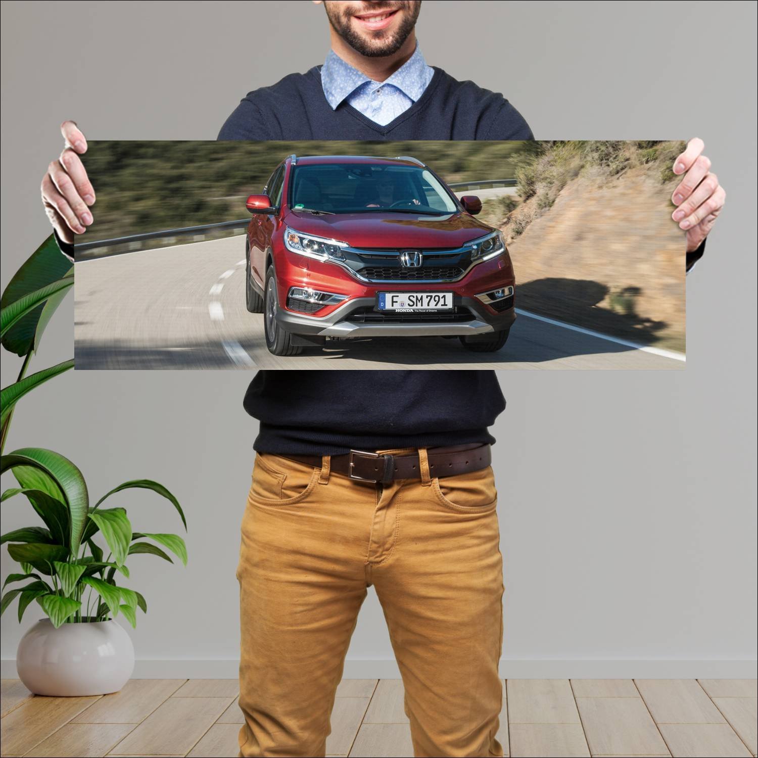 Cuadro grande 30x80cm 2015 honda cr v auto 72 Honda