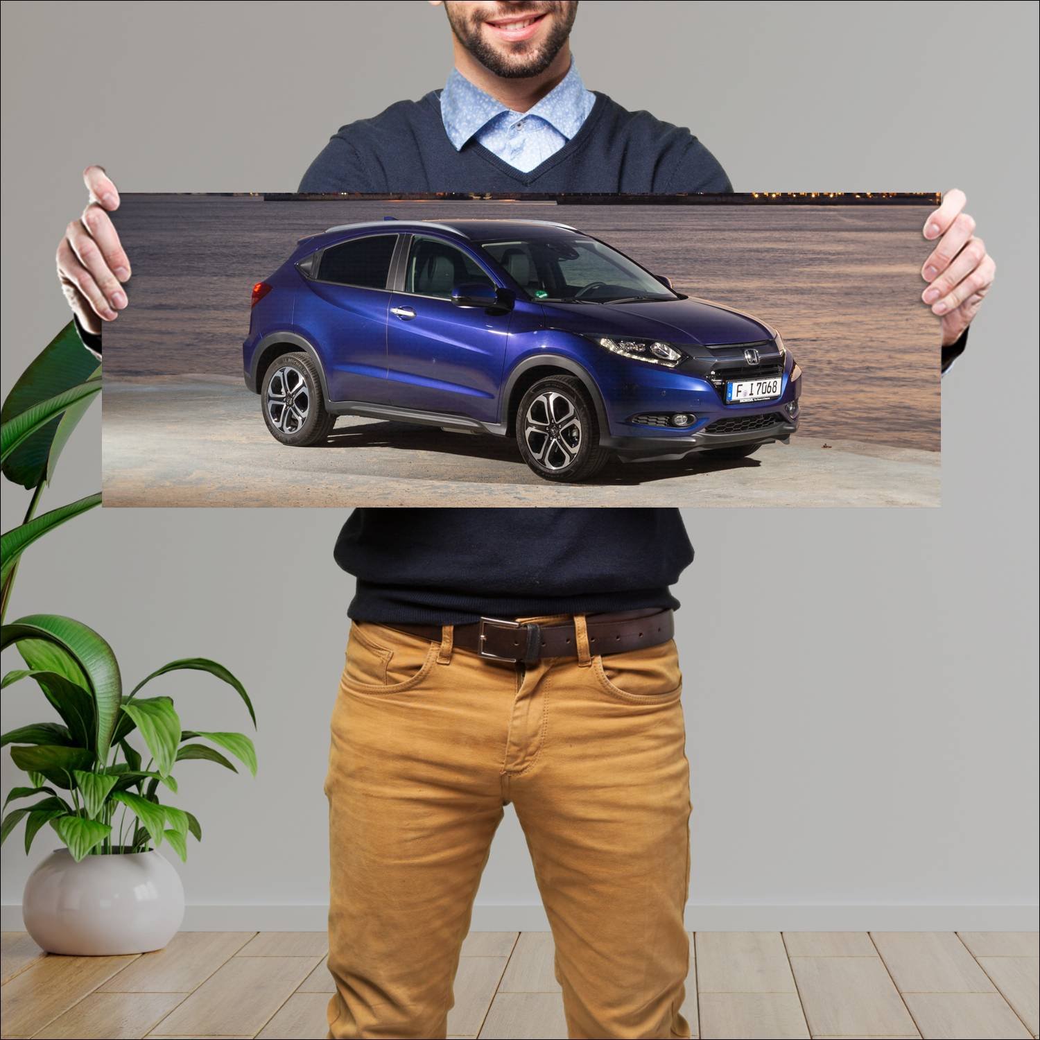 Cuadro grande 30x80cm 2015 honda hr v auto 76 Honda