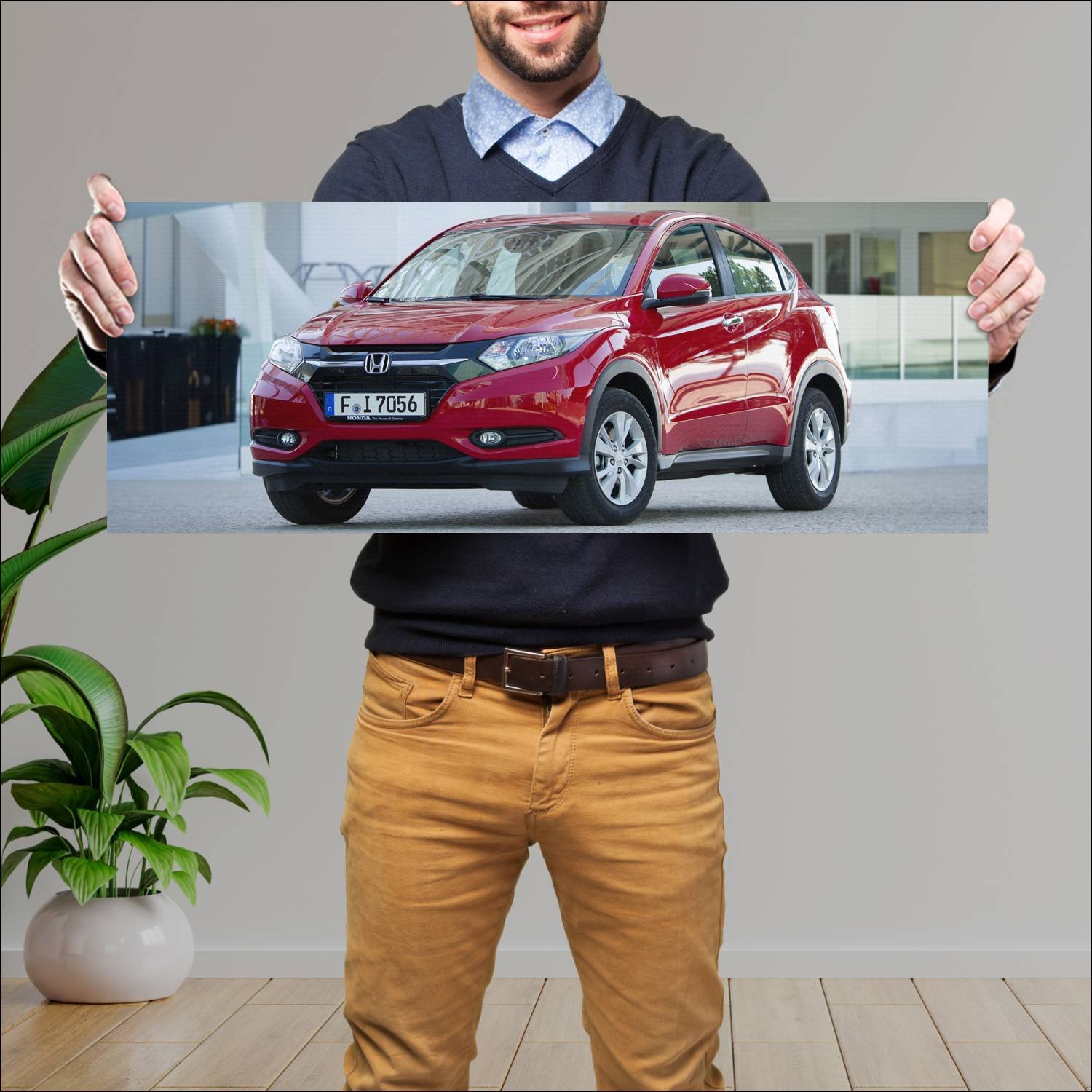 Cuadro grande 30x80cm 2015 honda hr v auto 77 Honda