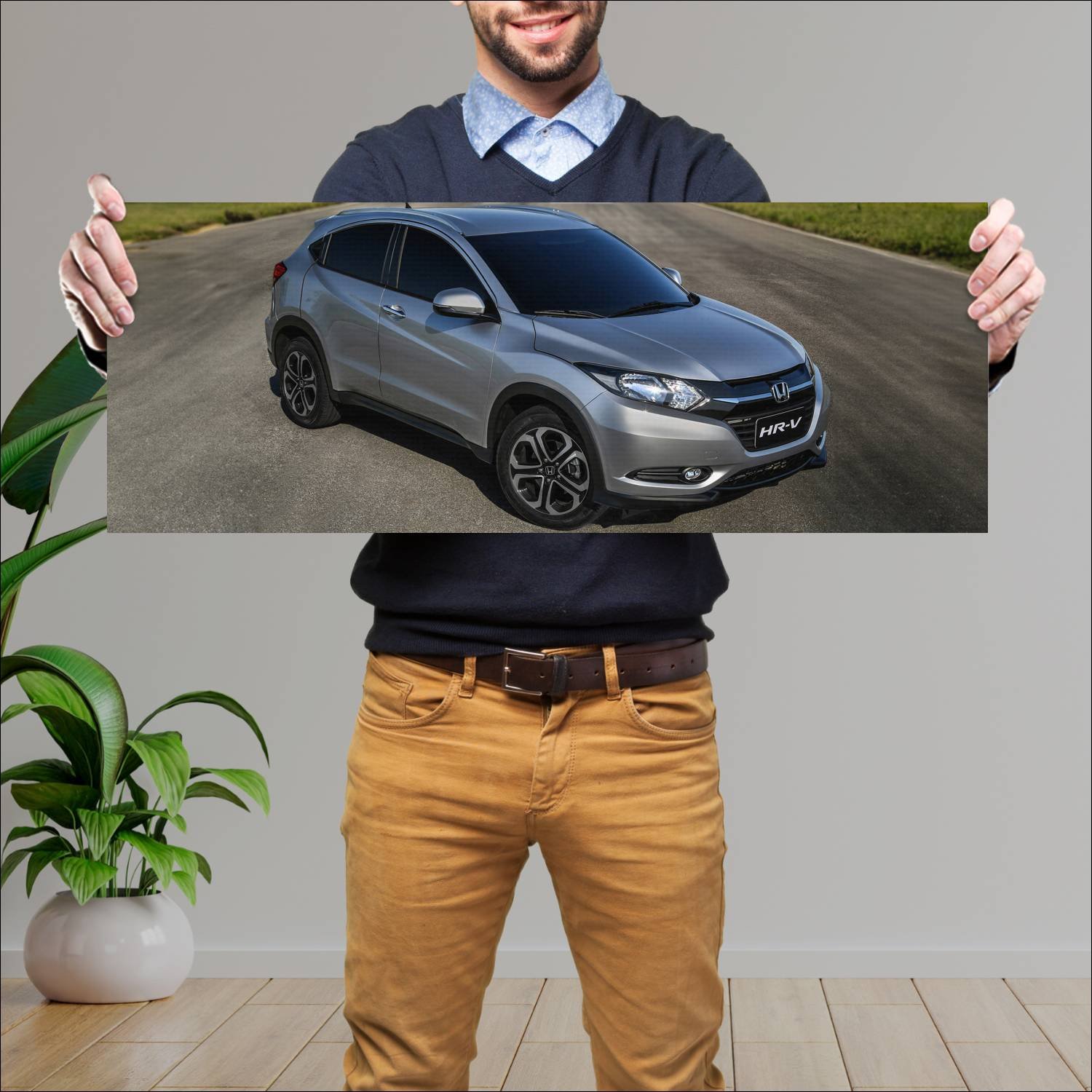 Cuadro grande 30x80cm 2015 honda hr v br auto 79 Honda