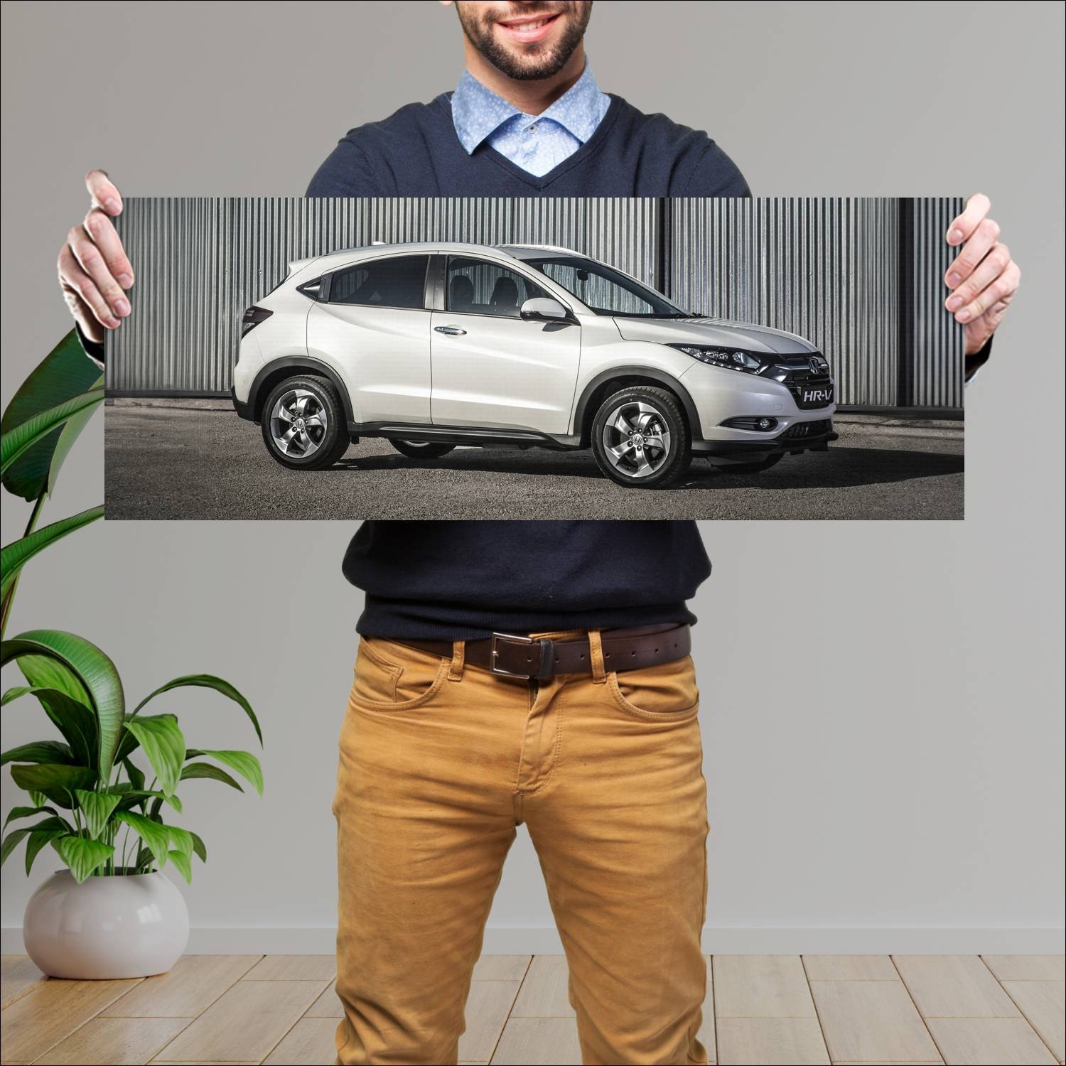Cuadro grande 30x80cm 2015 honda hr v za auto 80 Honda