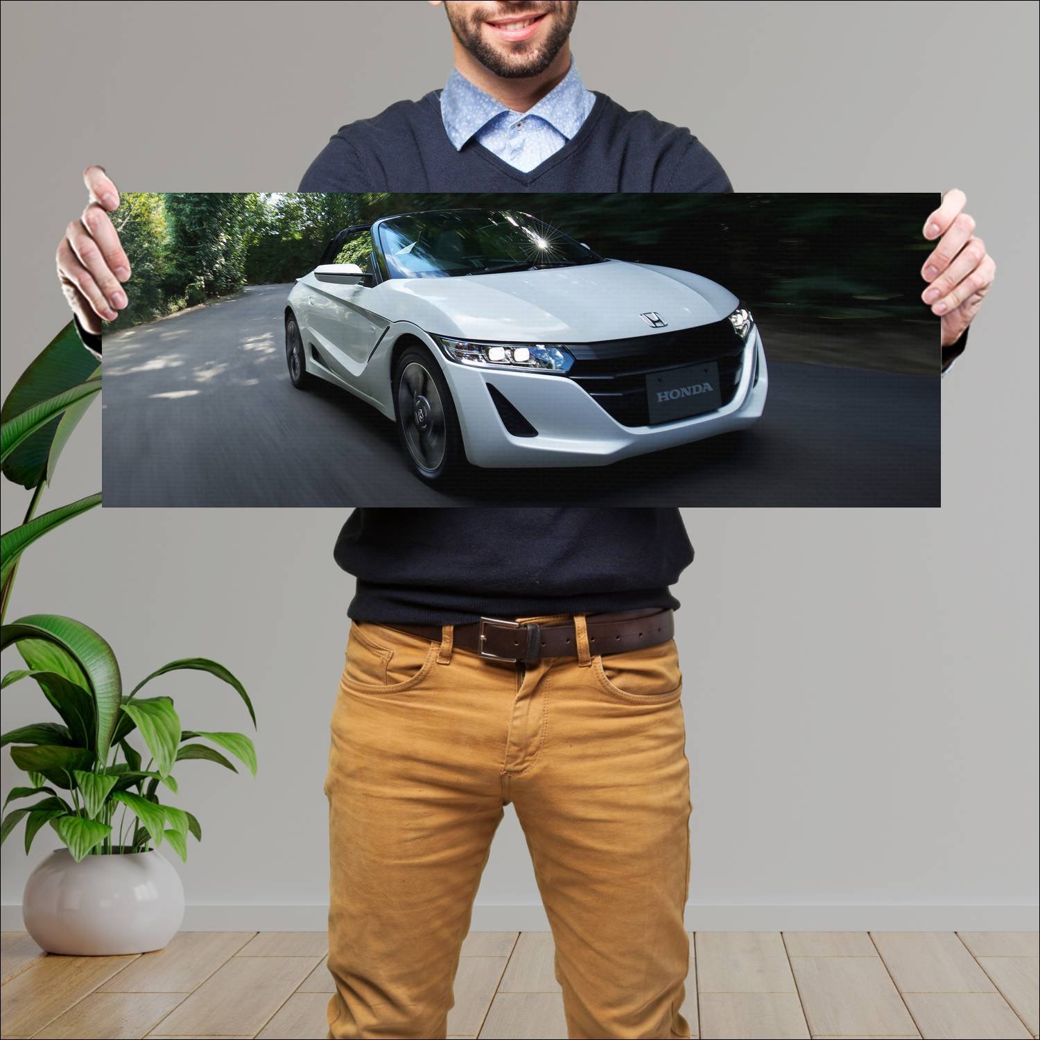 Cuadro grande 30x80cm 2015 honda s660 auto 83 Honda