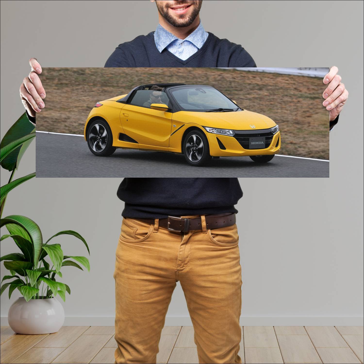 Cuadro grande 30x80cm 2015 honda s660 auto 84 Honda