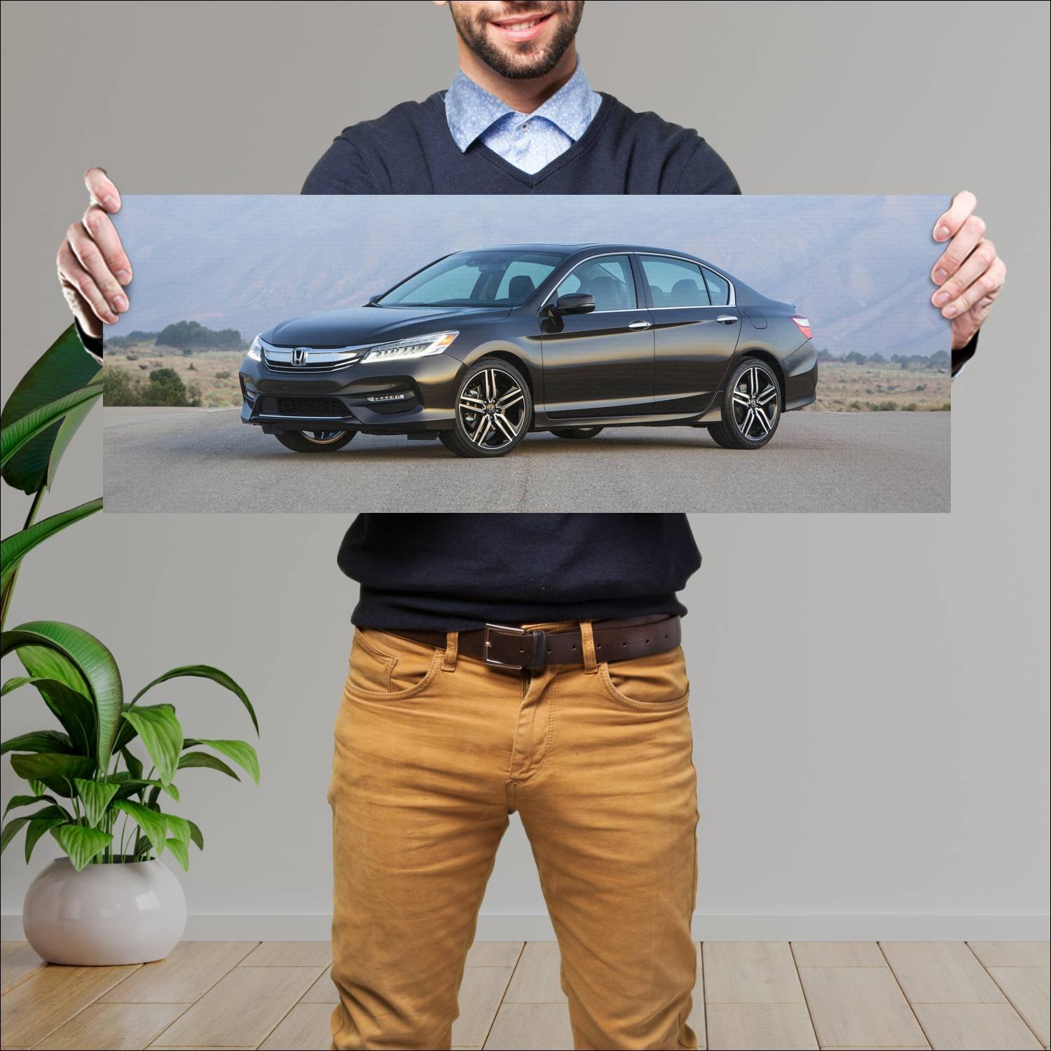 Cuadro grande 30x80cm 2016 honda accord touring us 87 Honda