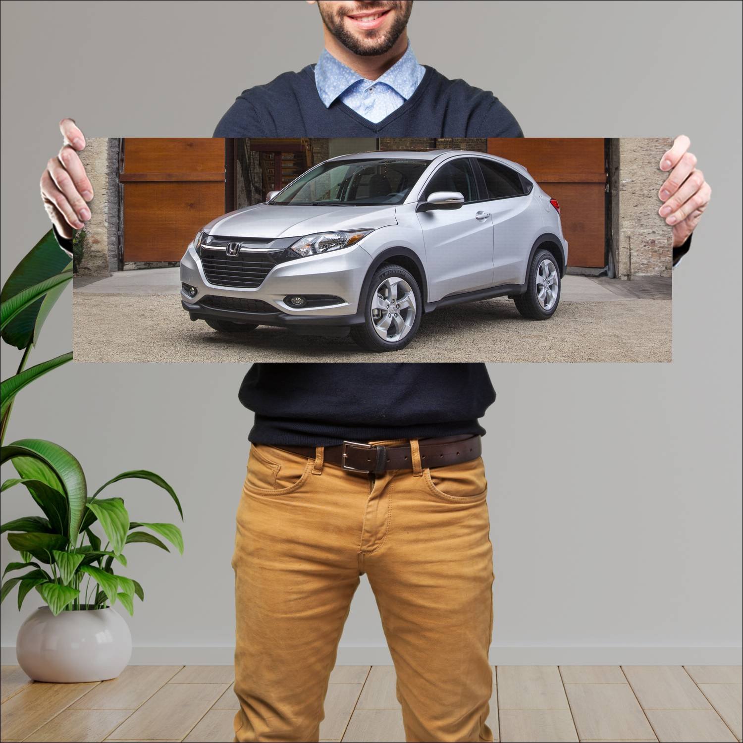 Cuadro grande 30x80cm 2016 honda hr v us auto 95 Honda