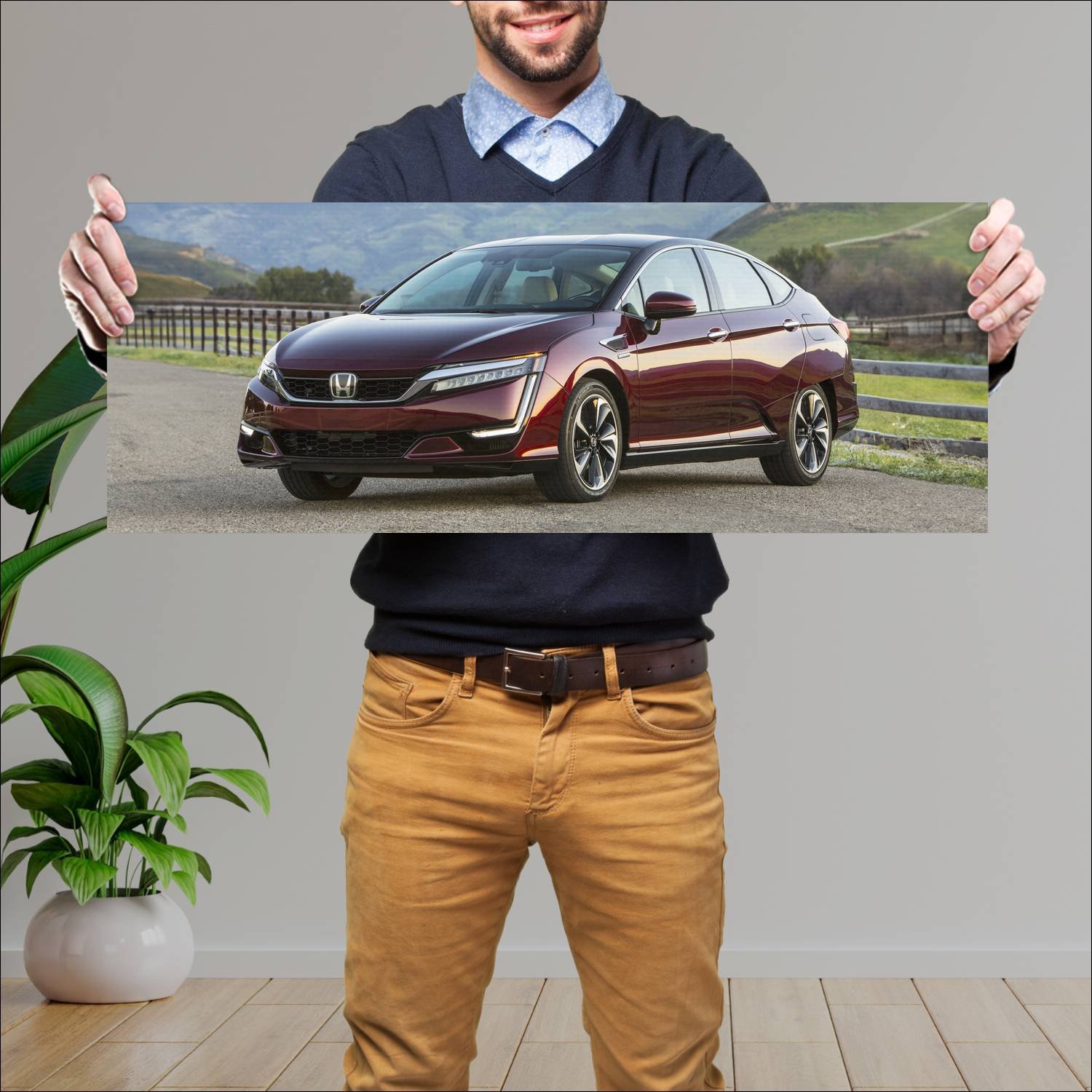Cuadro grande 30x80cm 2017 honda clarity fuel cell 120 Honda