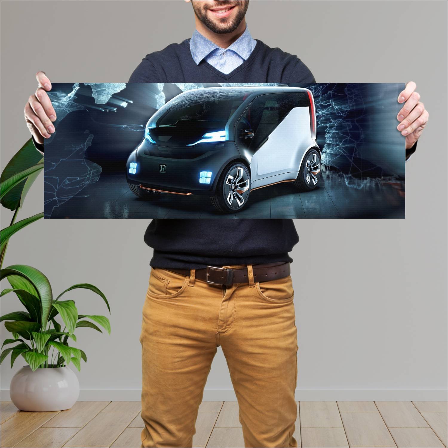 Cuadro grande 30x80cm 2017 honda neuv concept Honda