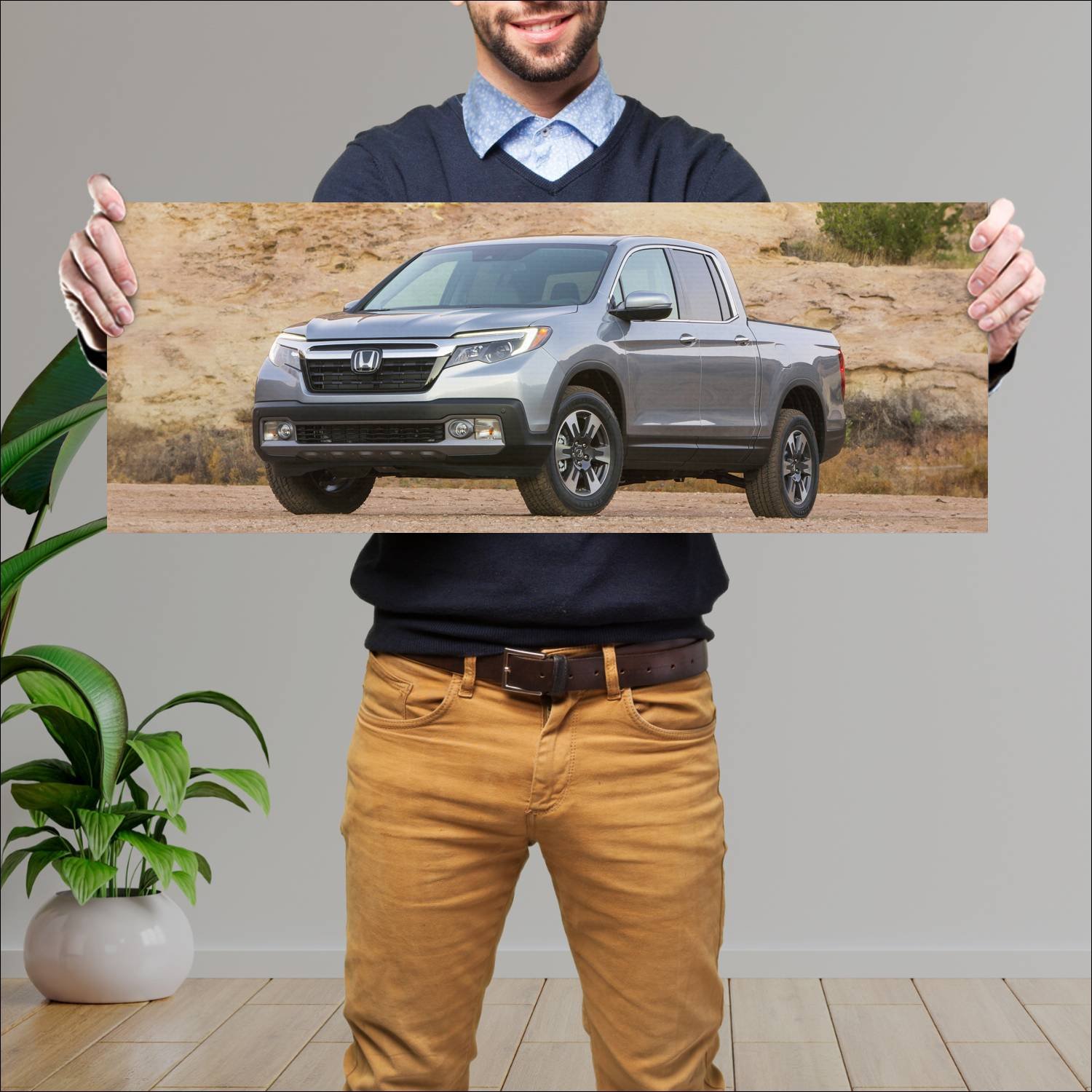 Cuadro grande 30x80cm 2017 honda ridgeline auto 129 Honda