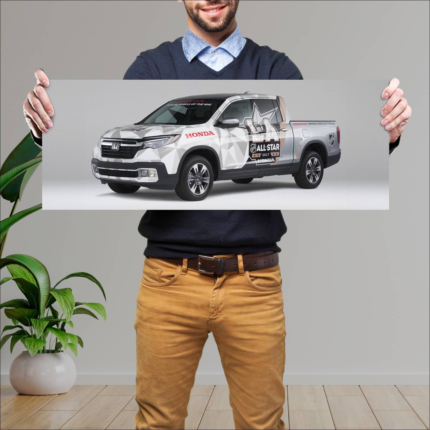 Cuadro grande 30x80cm 2017 honda ridgeline nhl all 131 Honda