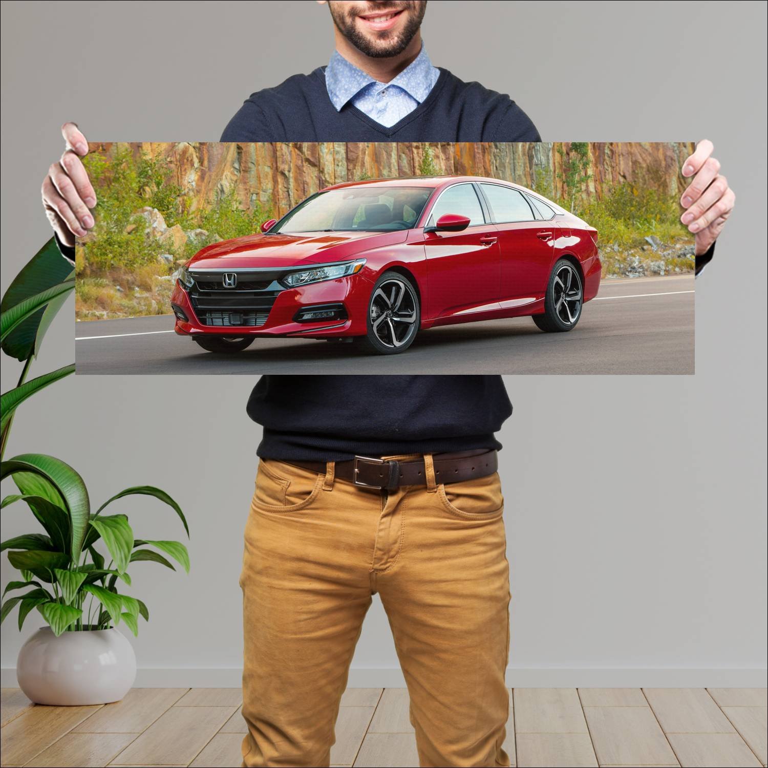 Cuadro grande 30x80cm 2018 honda accord sport Honda