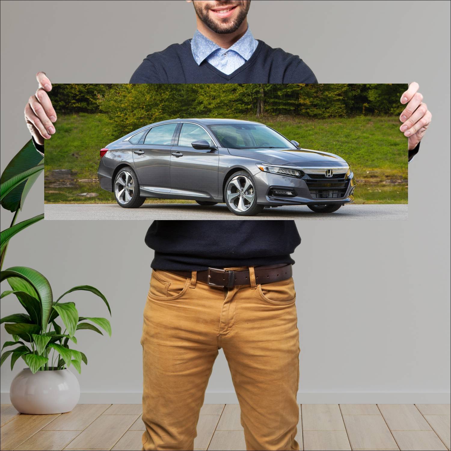 Cuadro grande 30x80cm 2018 honda accord touring 72 139 Honda