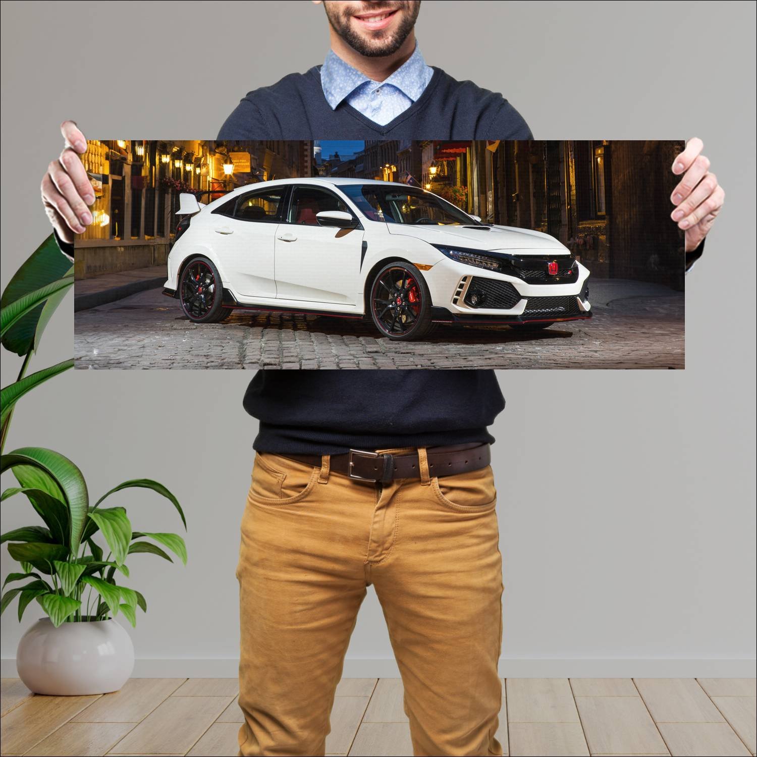 Cuadro grande 30x80cm 2018 honda civic type r us 6 141 Honda