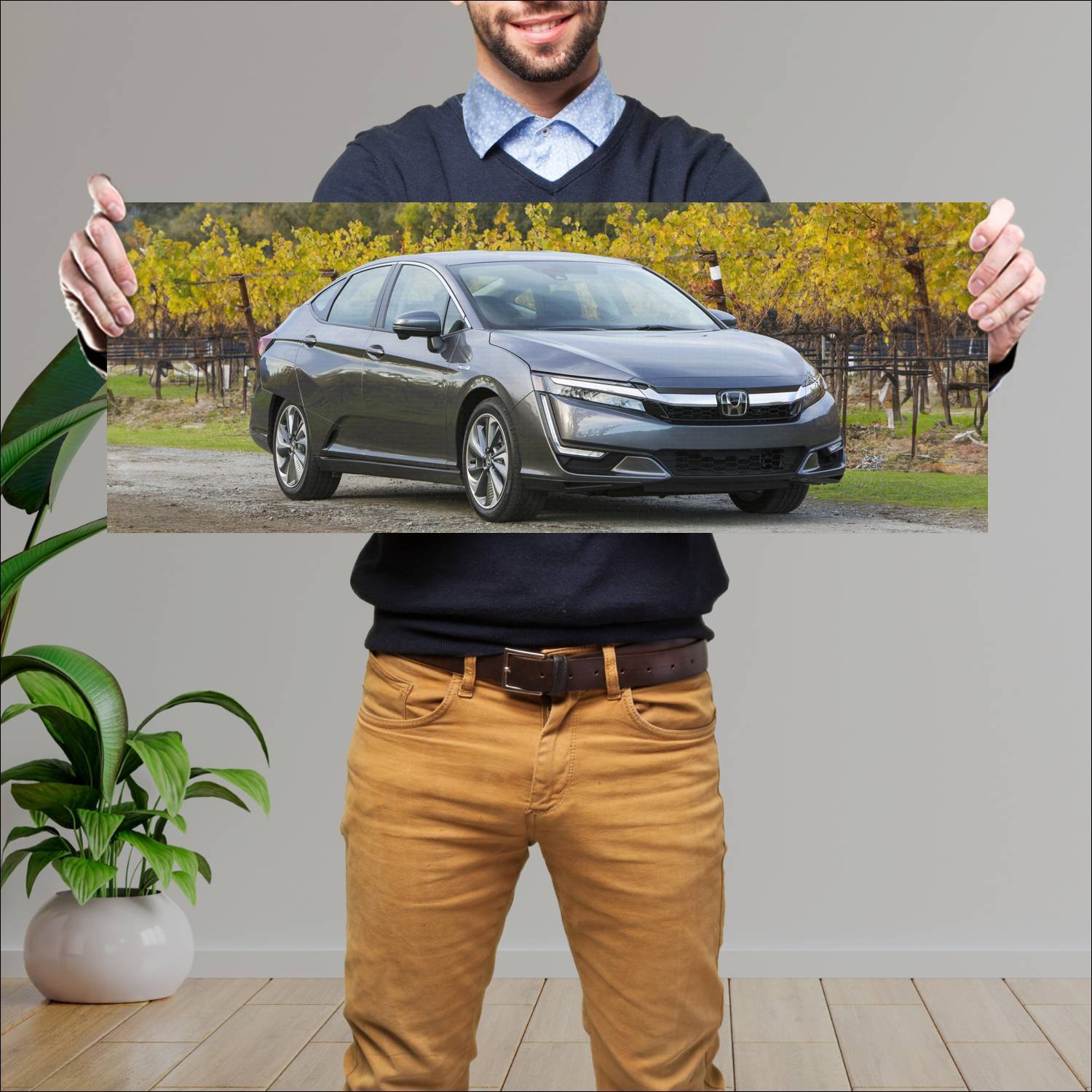 Cuadro grande 30x80cm 2018 honda clarity plug in h 143 Honda