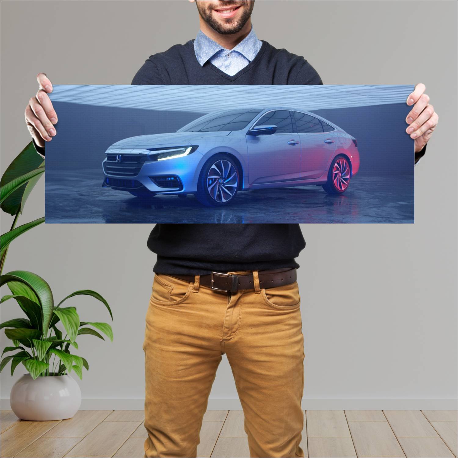 Cuadro grande 30x80cm 2018 honda insight prototype 158 Honda