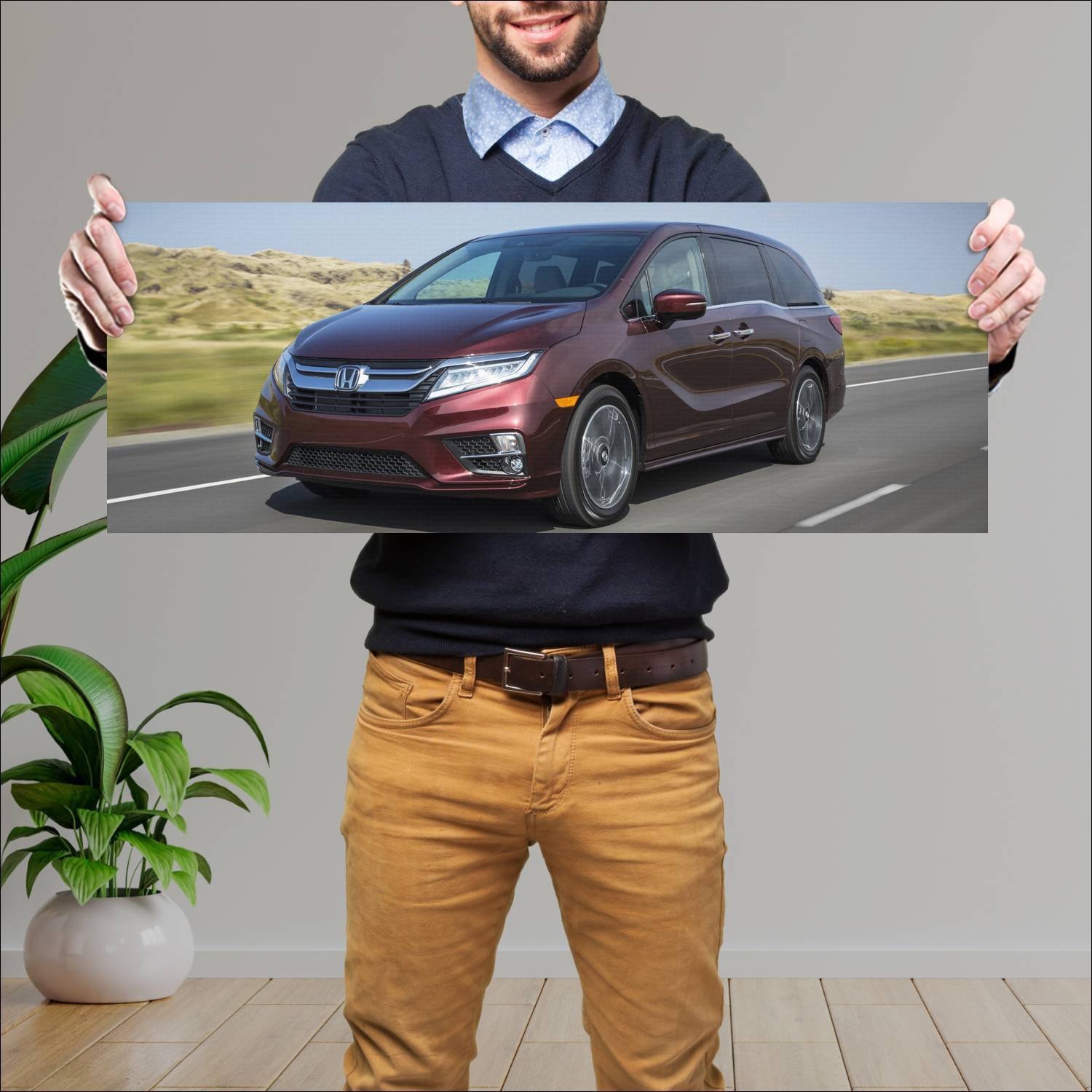 Cuadro grande 30x80cm 2018 honda odyssey elite us 161 Honda