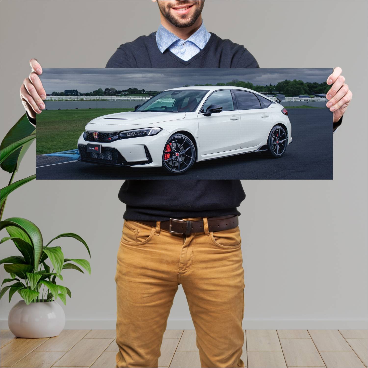 Cuadro grande 30x80cm 2022 honda civic type r au 1 210 Honda