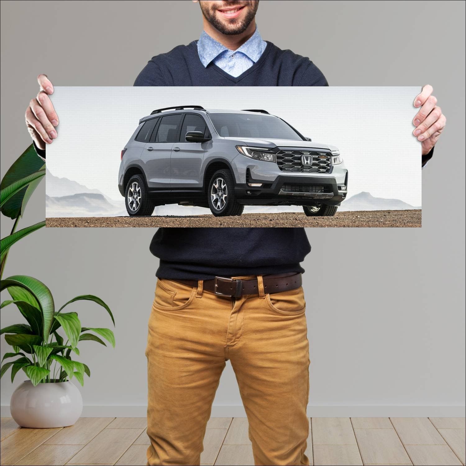 Cuadro grande 30x80cm 2022 honda passport trailspo 215 Honda