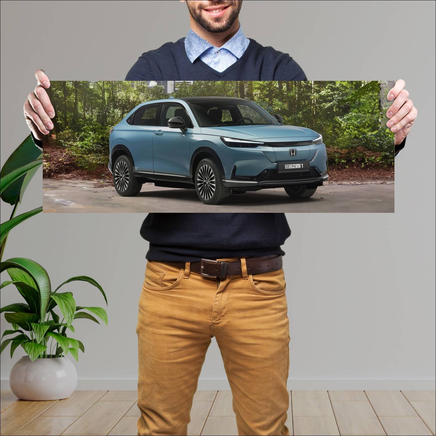 Cuadro grande 30x80cm 2023 honda e ny1 auto 224 Honda