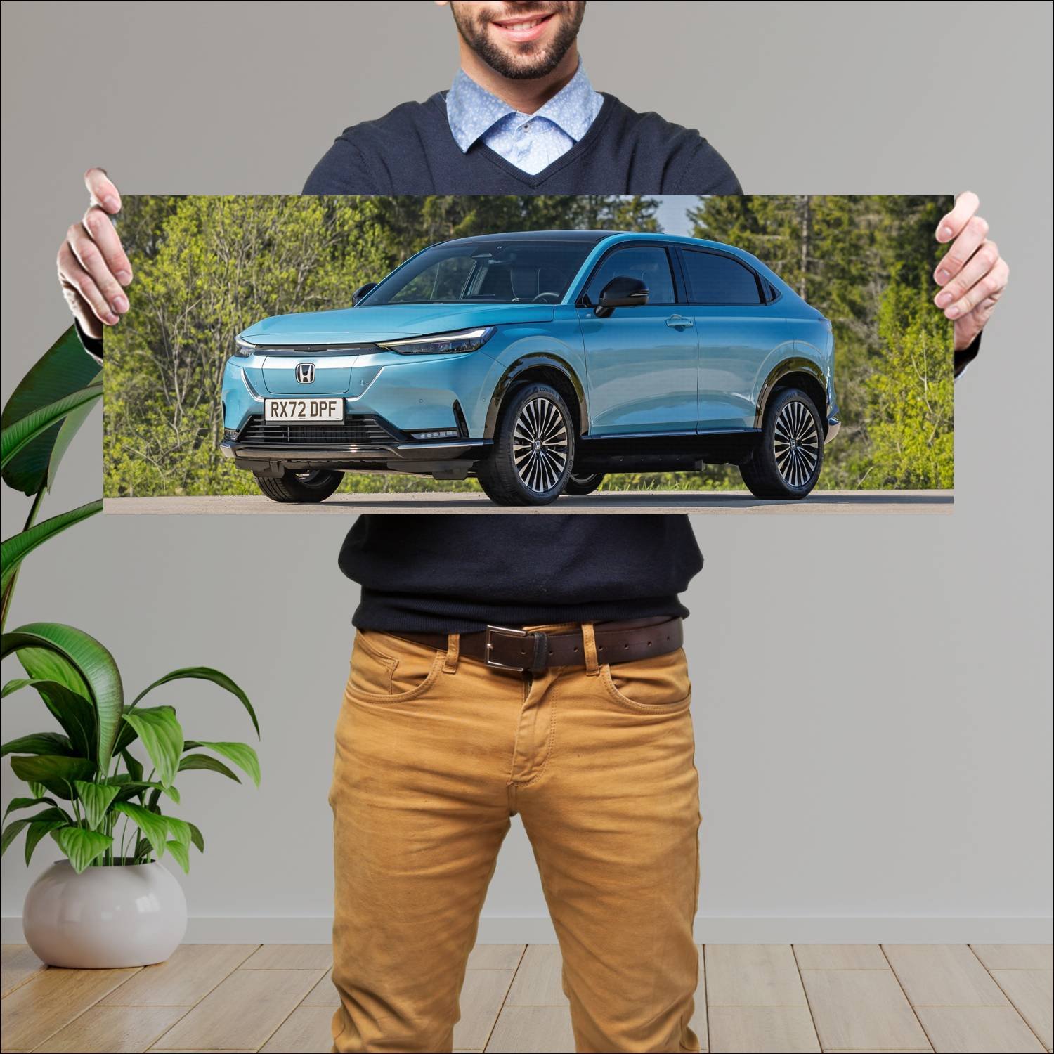 Cuadro grande 30x80cm 2023 honda e ny1 auto 225 Honda