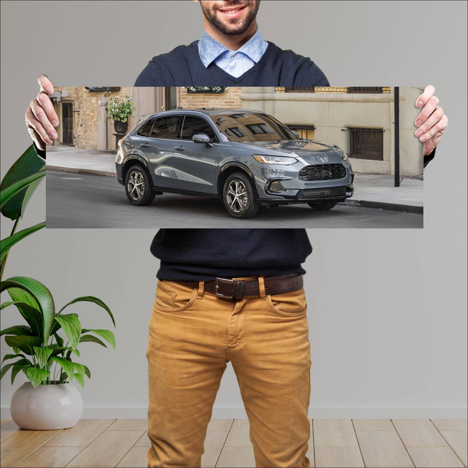 Cuadro grande 30x80cm 2023 honda hr v us auto 227 Honda
