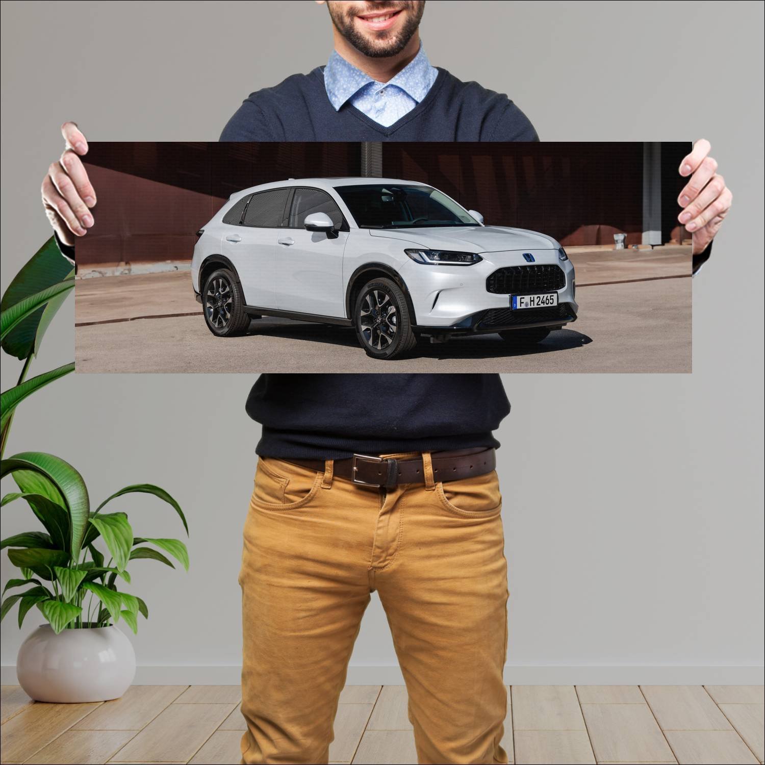Cuadro grande 30x80cm 2023 honda zr v e hev auto 231 Honda