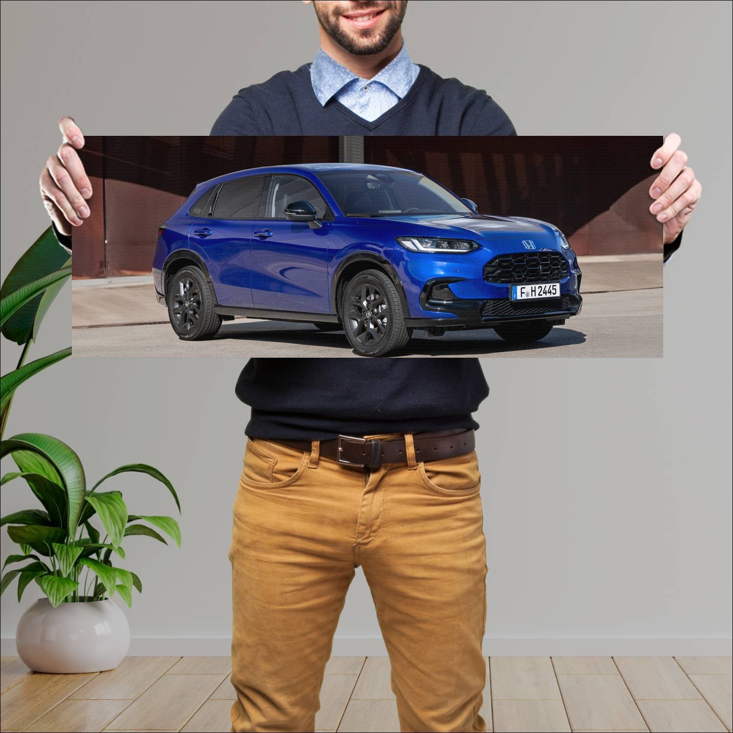 Cuadro grande 30x80cm 2023 honda zr v e hev sport 233 Honda